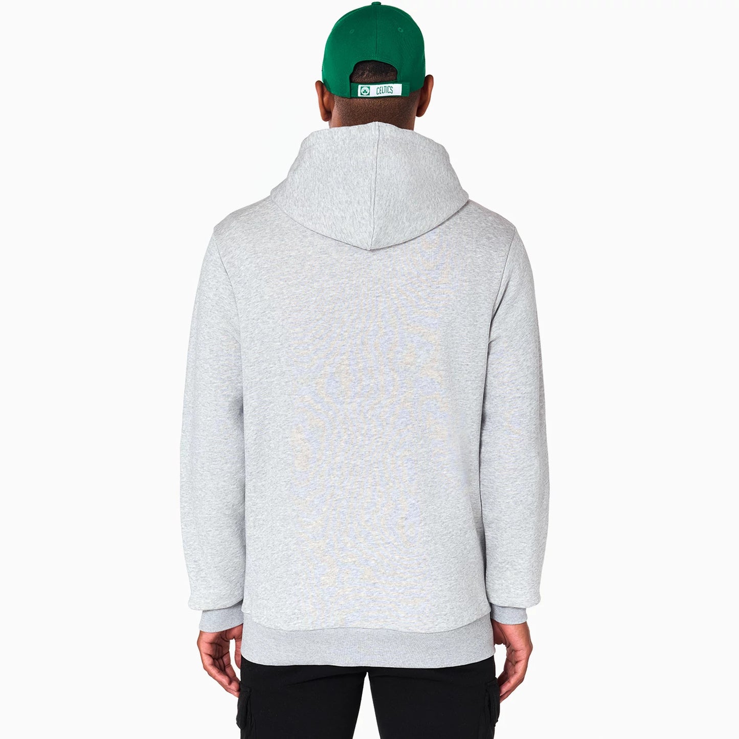 The Male model is wearing Boston Celtics NBA Grey Pullover Hoodie 7