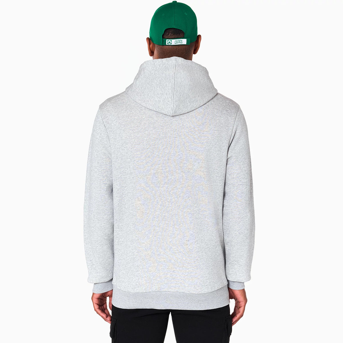 The Male model is wearing Boston Celtics NBA Grey Pullover Hoodie 7