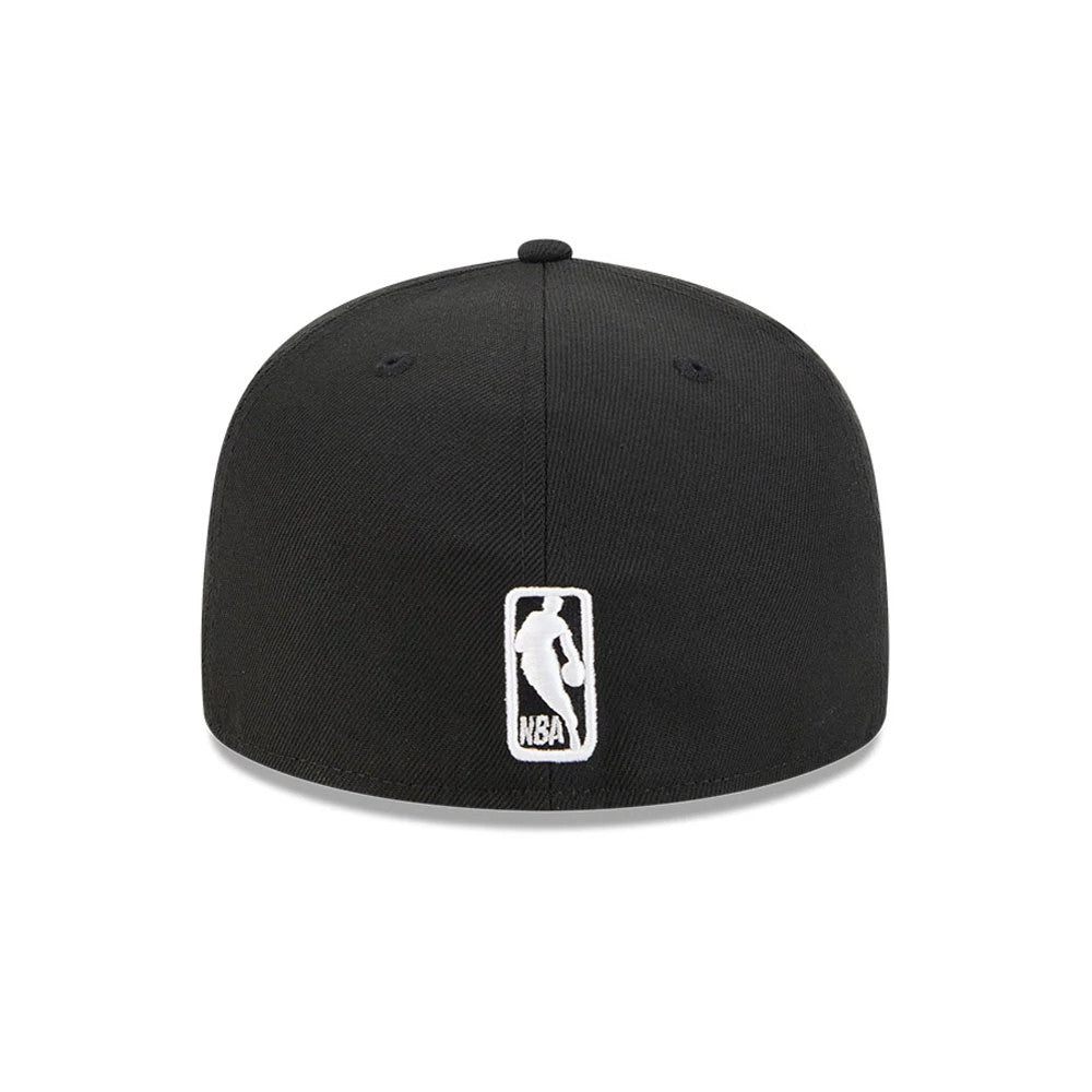 Pictured is this NBA Evergreen Brooklyn Nets 59FIFTY Fitted cap in black. 7