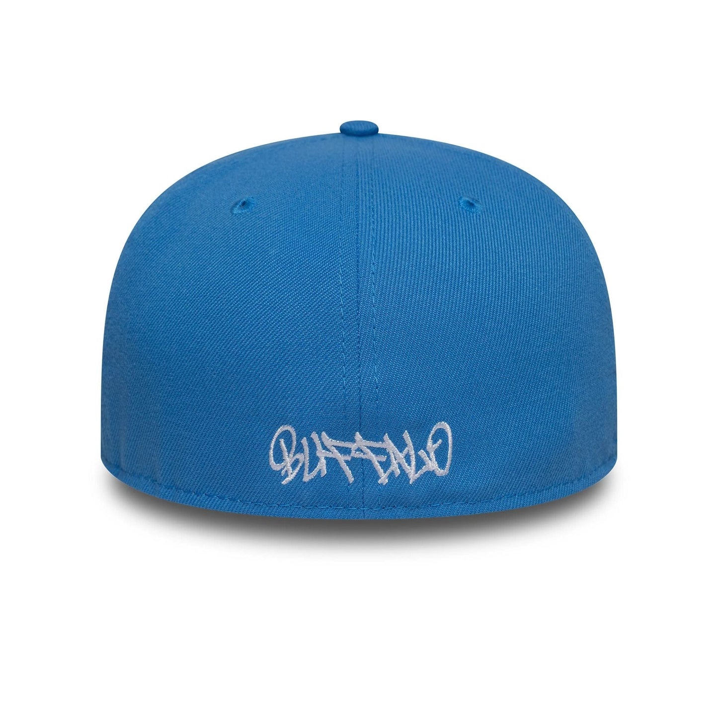 This is a New Era Oversized Script Blue 59FIFTY Fitted Cap 7