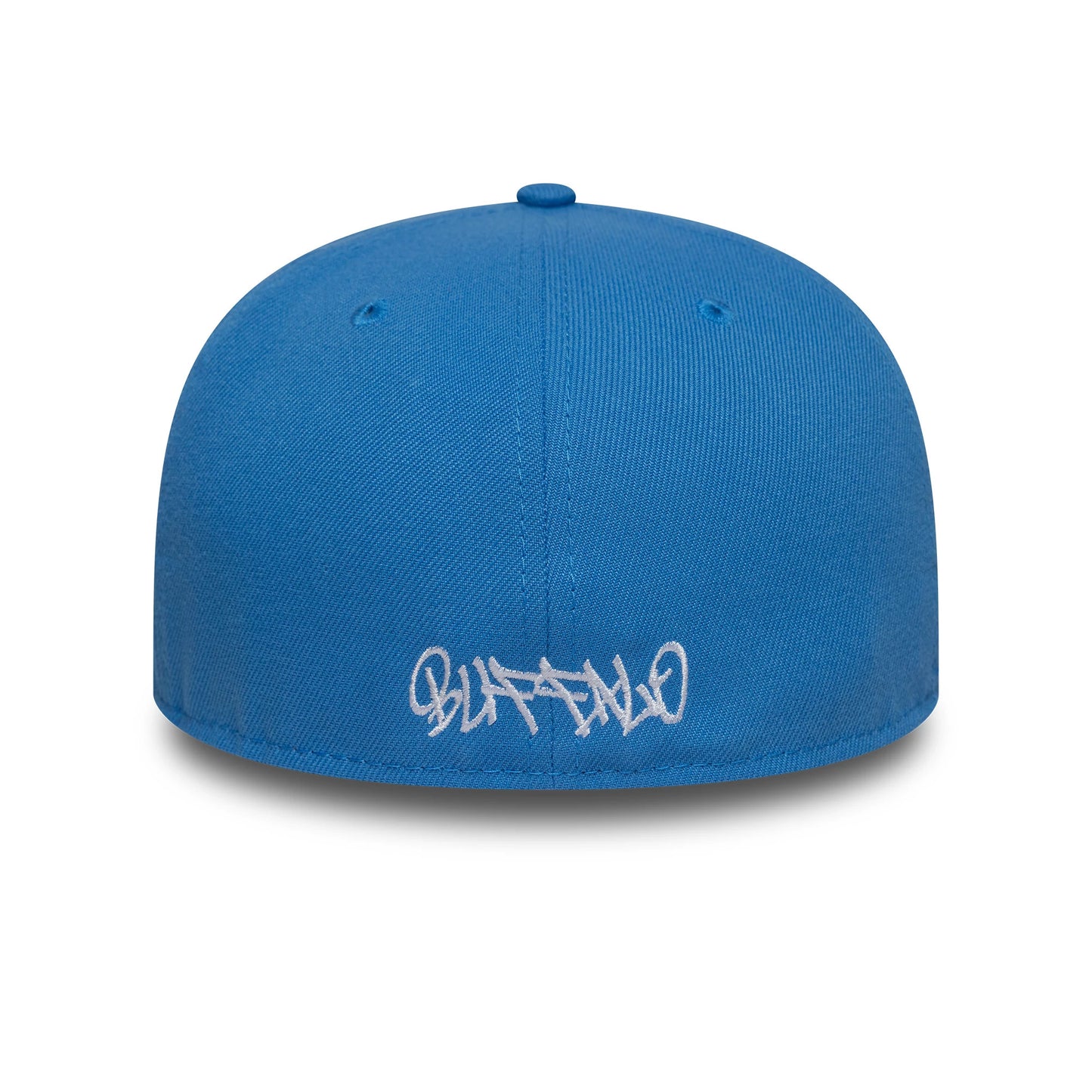 This is a New Era Oversized Script Blue 59FIFTY Fitted Cap 7