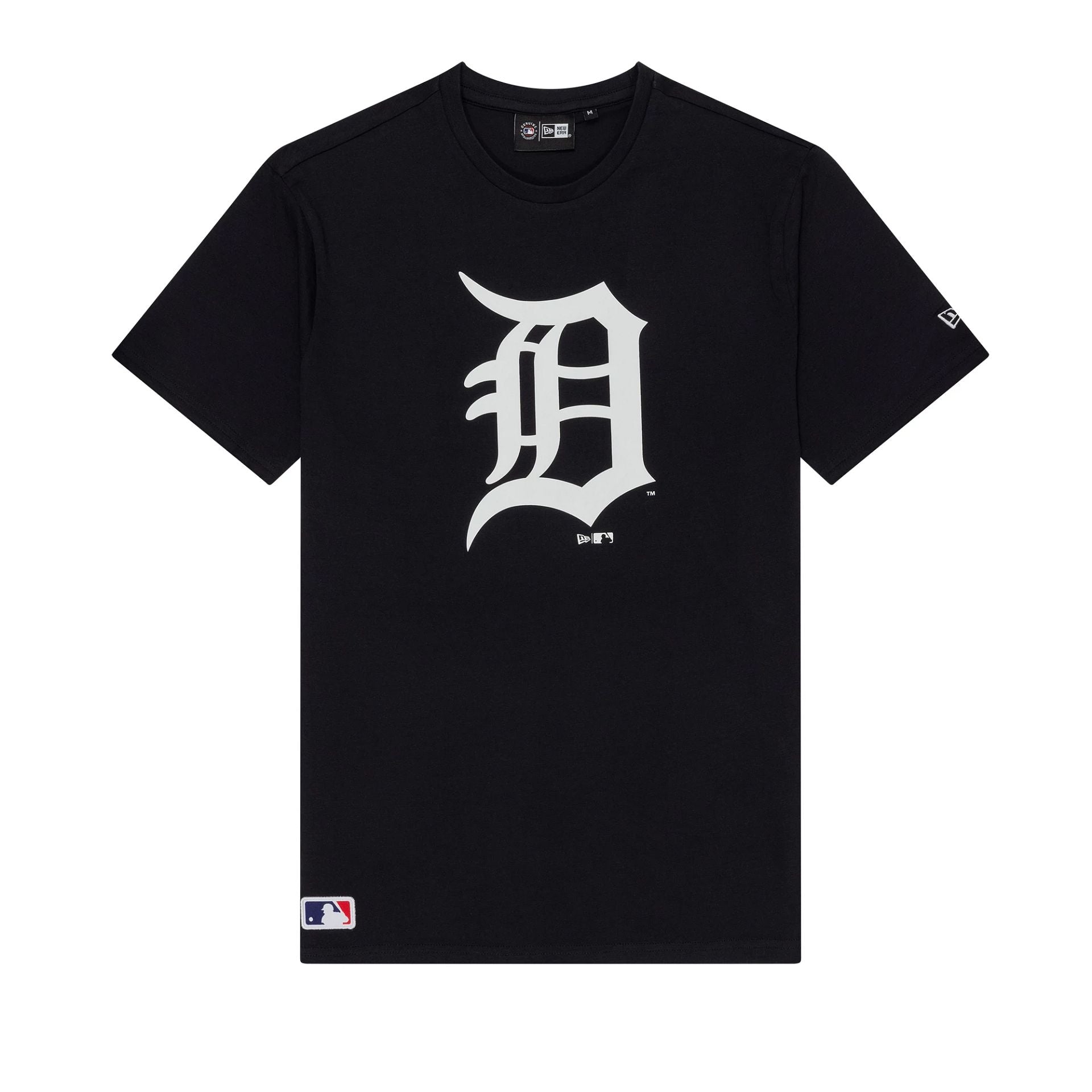 The Male model is wearing Detroit Tigers MLB Regular Navy T-Shirt 1