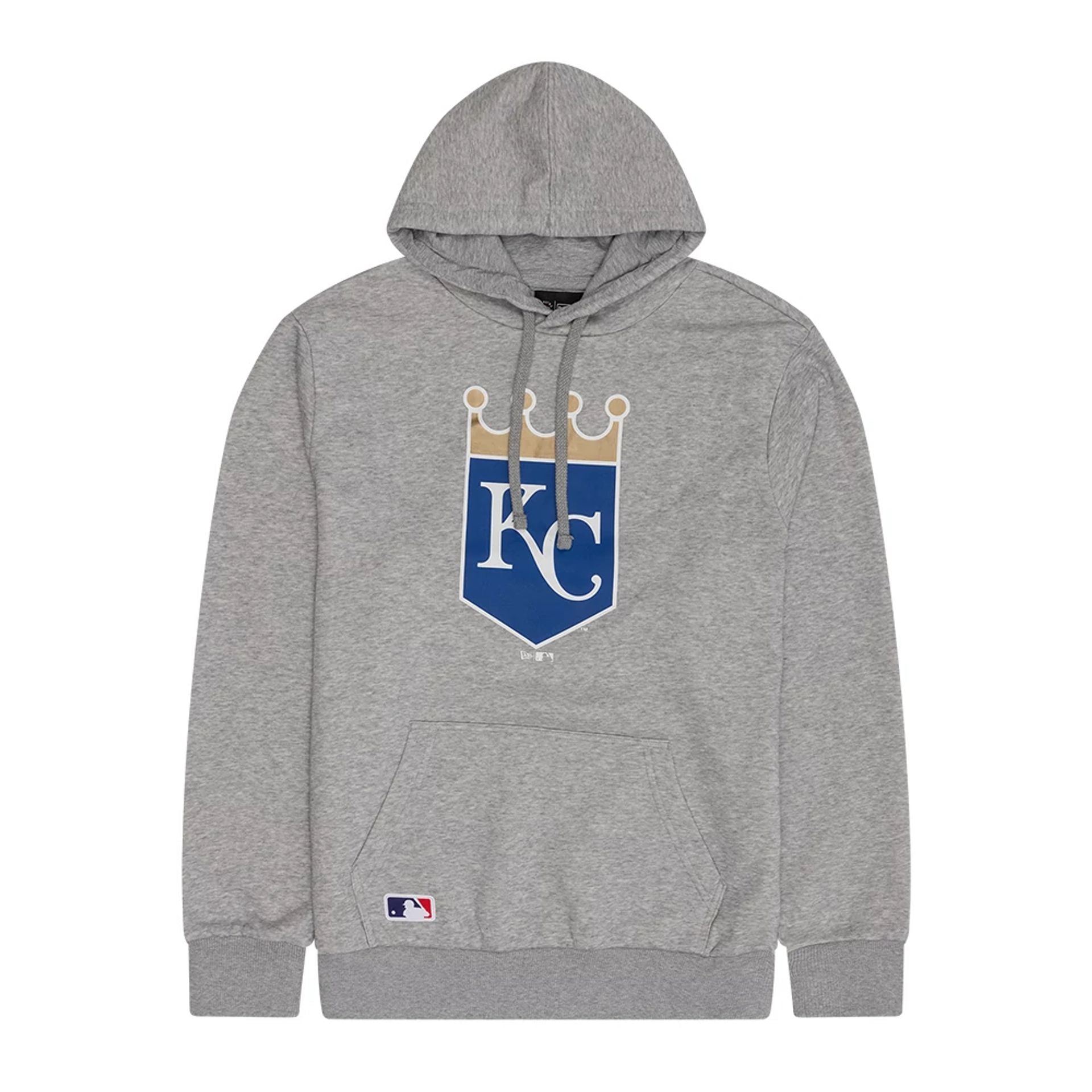 The Male model is wearing Kansas City Royals MLB Grey Pullover Hoodie 1