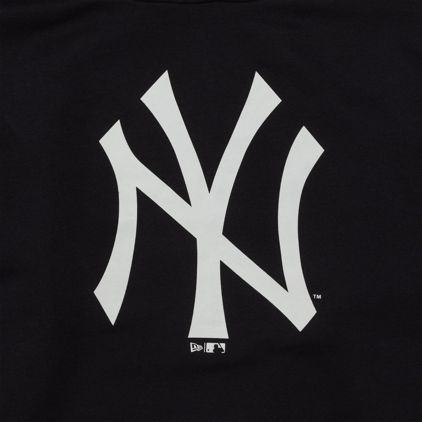 The Male model is wearing New York Yankees MLB Regular Navy Pullover Hoodie 3