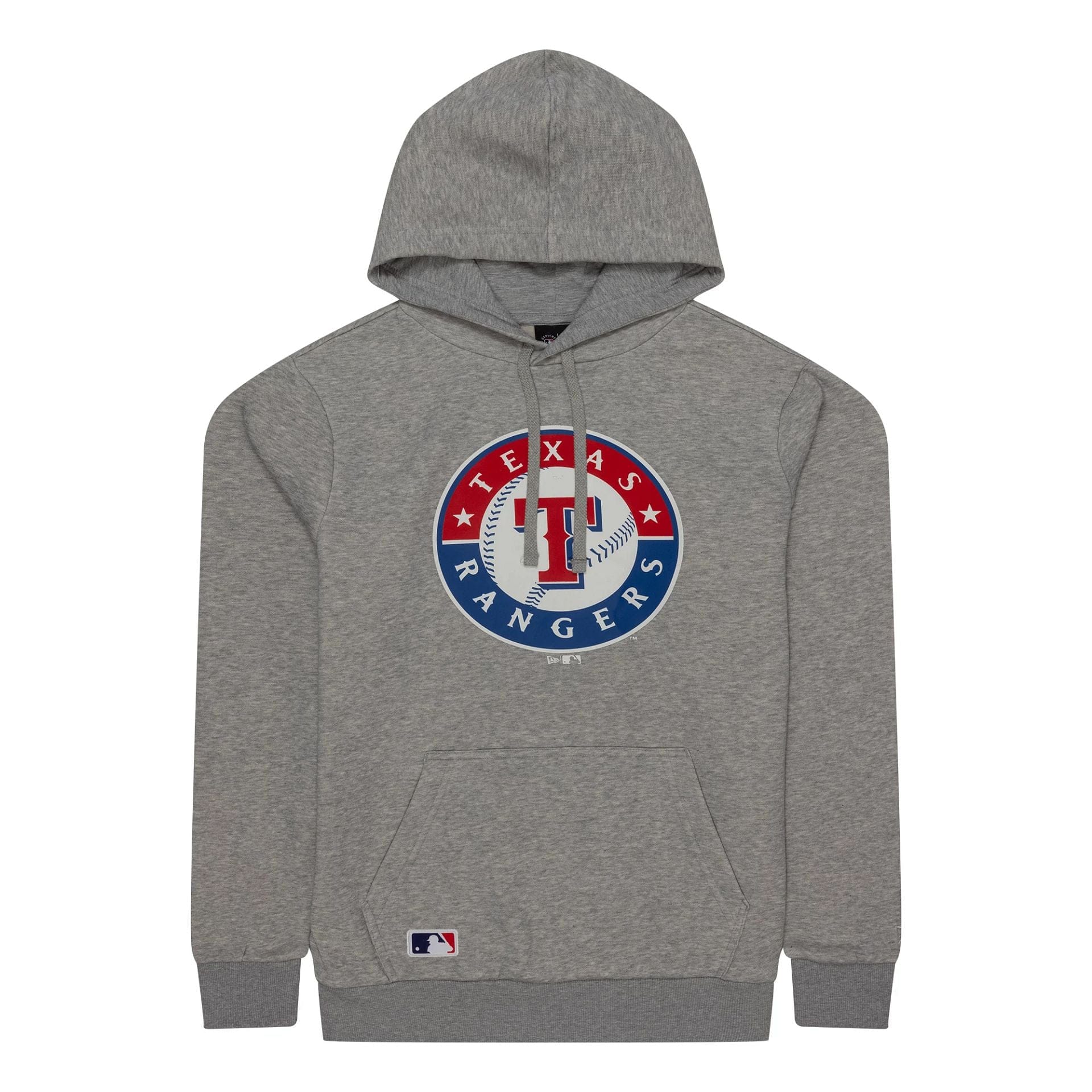The Male model is wearing Texas Rangers MLB Regular Grey Pullover Hoodie 1