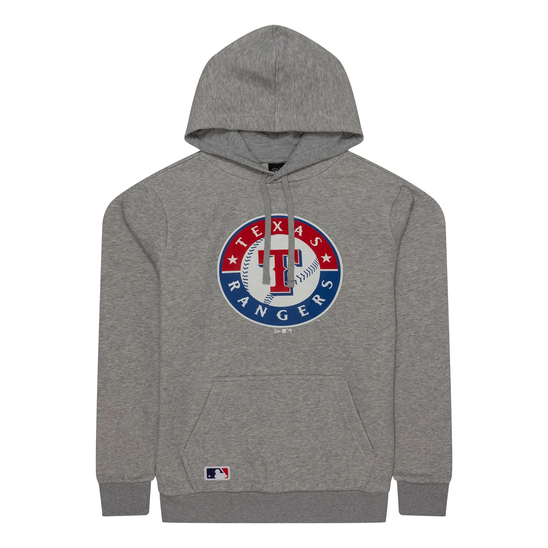 The Male model is wearing Texas Rangers MLB Regular Grey Pullover Hoodie 1