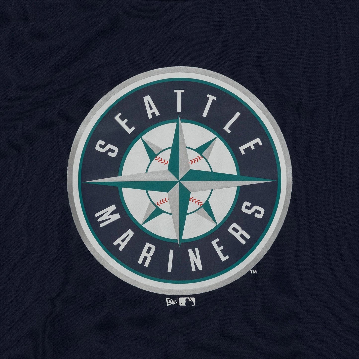 The Male model is wearing Seattle Mariners MLB Regular Dark Blue Pullover Hoodie 3