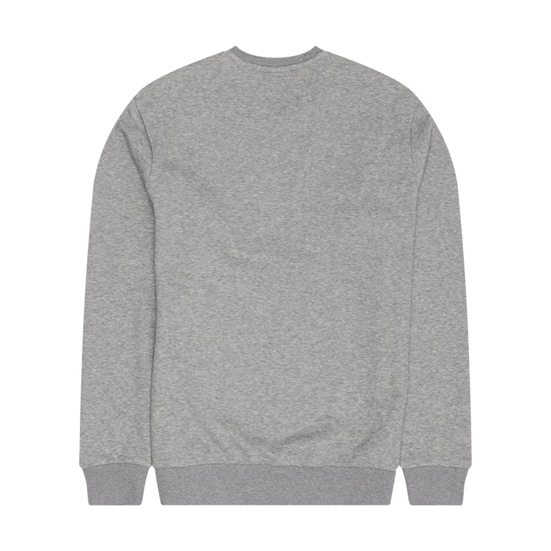 The Male model is wearing MLB Generic Logo Grey Crew Neck Sweater 2