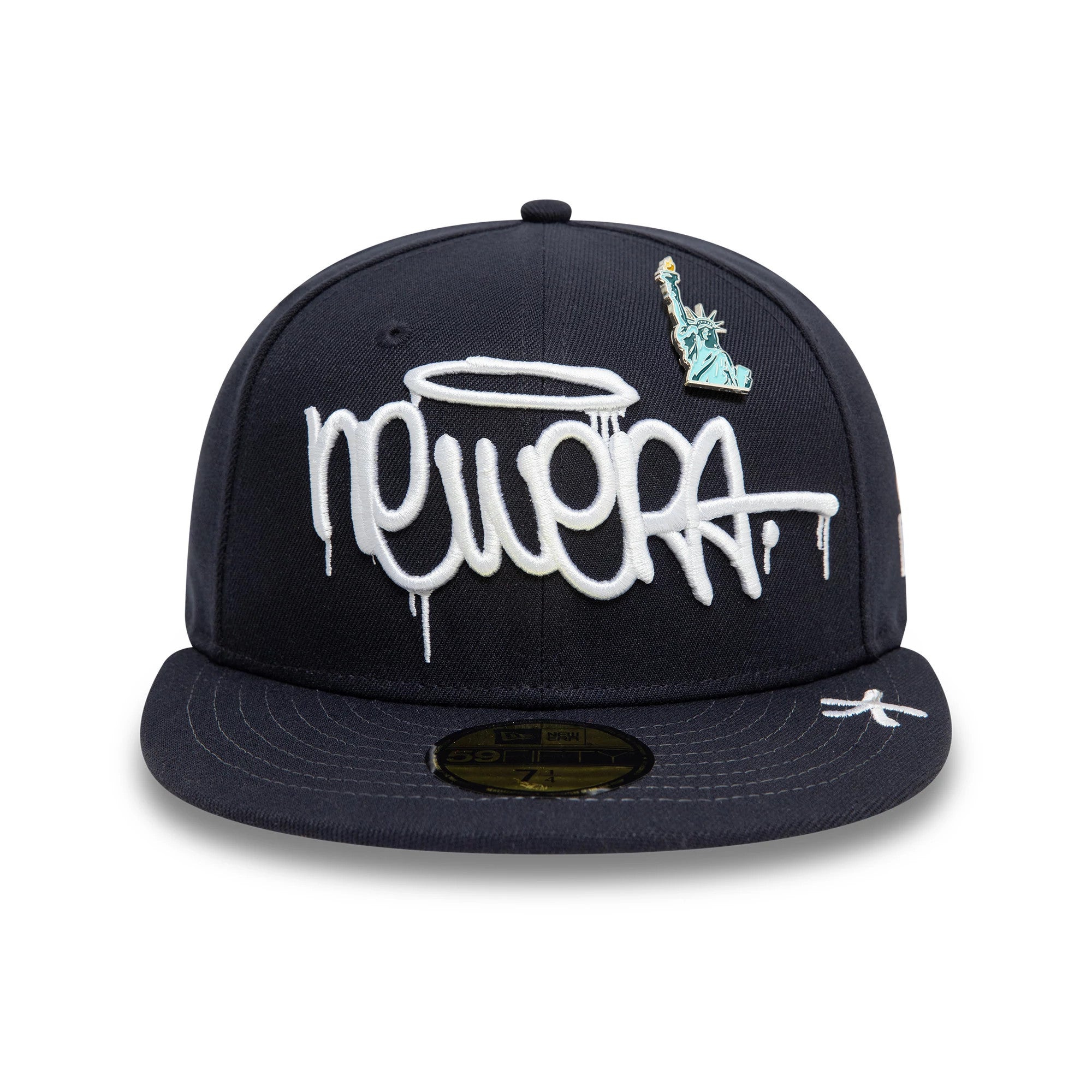 This is a New Era Graphic Navy 59FIFTY Fitted Cap 3