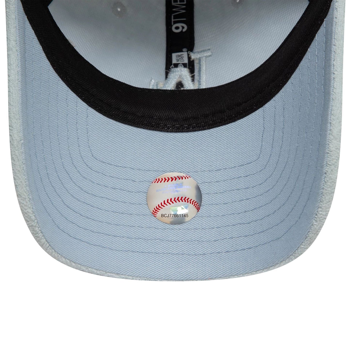 This is a LA Dodgers Womens Towelling Pastel Blue 9TWENTY Adjustable Cap 5