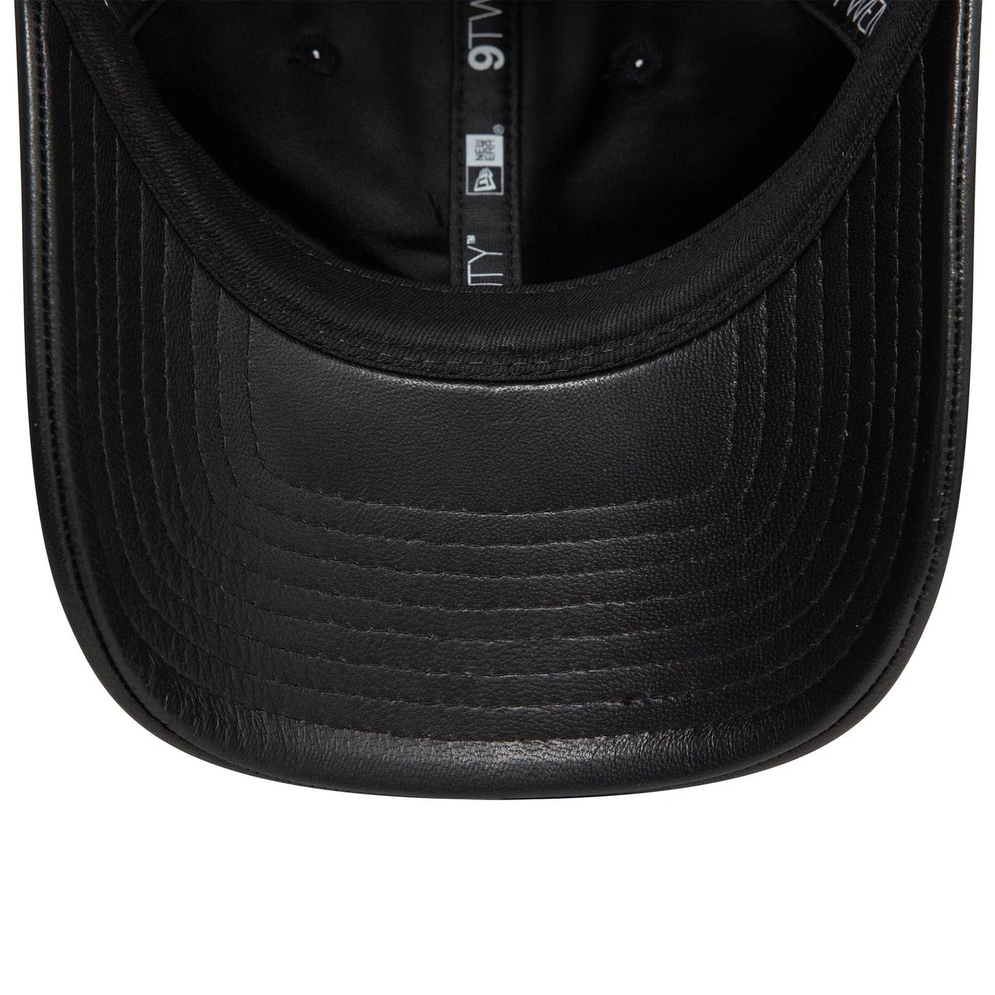 This is a New Era Image Leather Black 9TWENTY Adjustable Cap 6