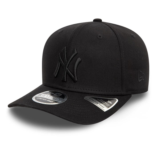 Slide 11:This is a New York Yankees Monochrome Black 9SEVENTY Stretch Snap Adjustable Cap 1