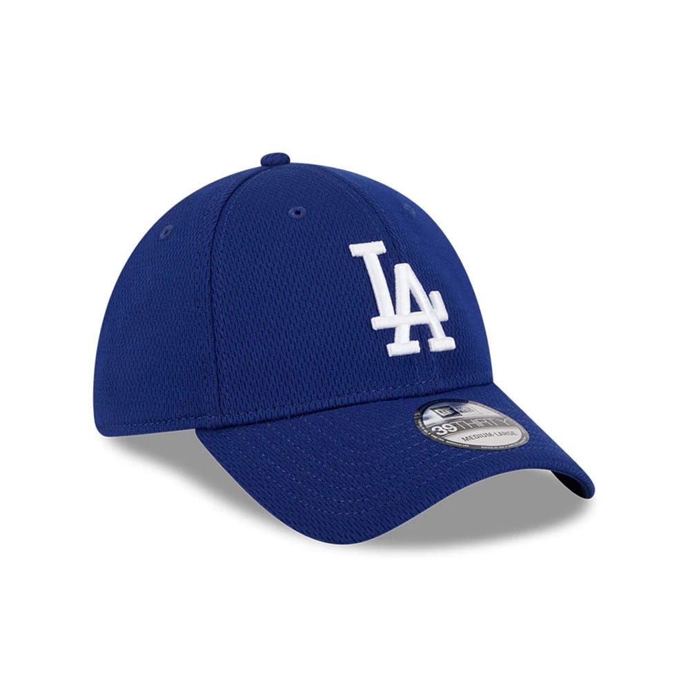 Pictured is this MLB Evergreen LA Dodgers 39THIRTY Stretch Fit cap in dark blue. 3