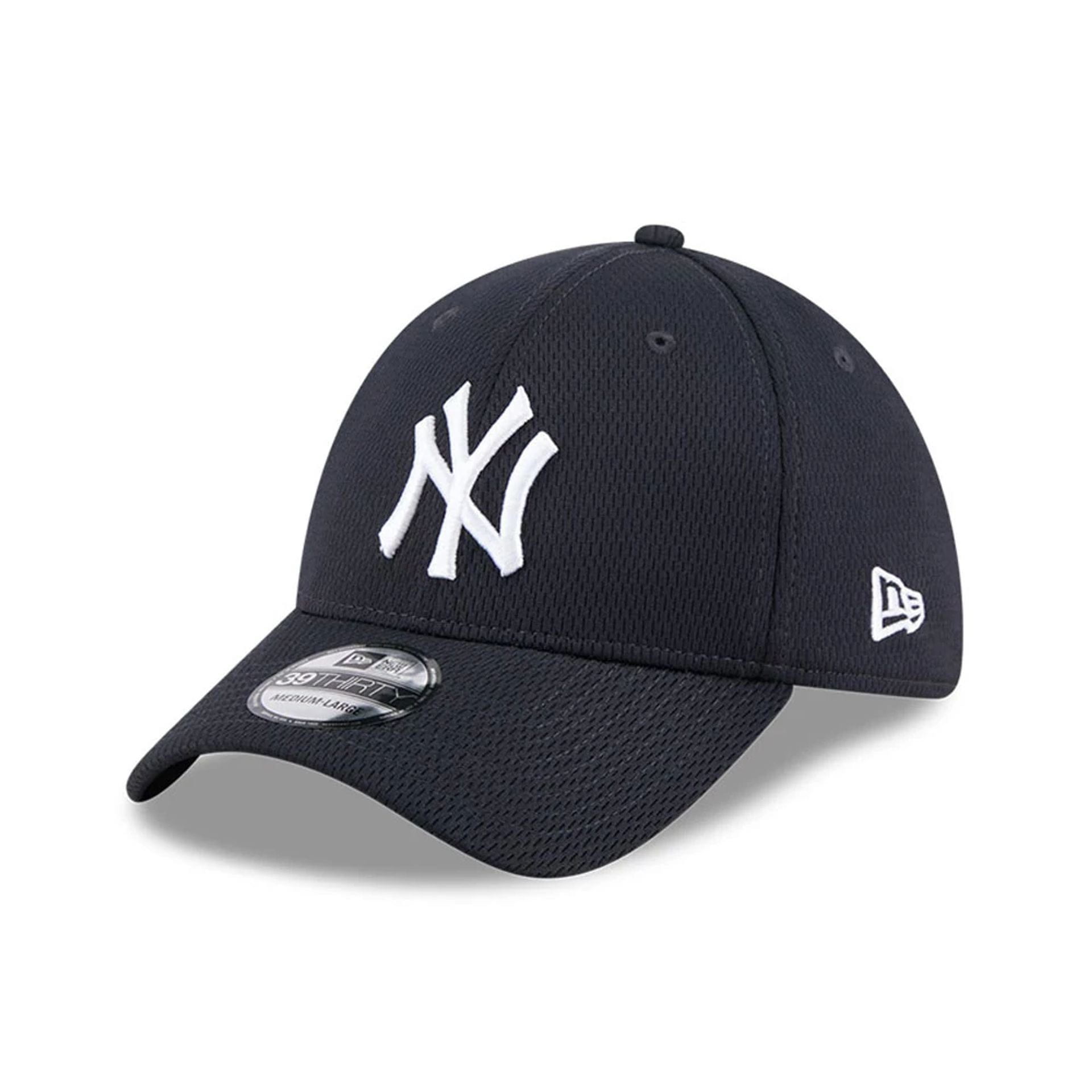 Pictured is this MLB Evergreen New York Yankees 39THIRTY Stretch Fit cap in navy. 1