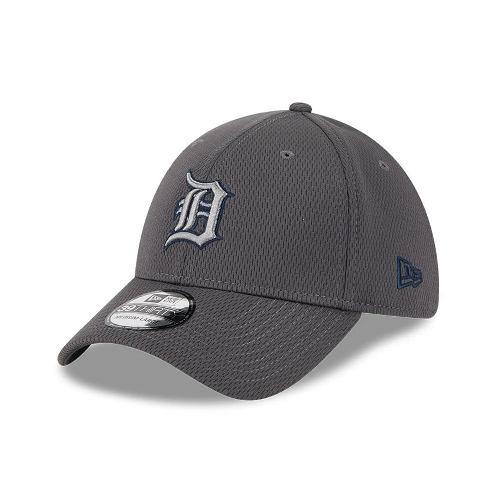 Pictured is this MLB Evergreen Detroit Tigers 39THIRTY Stretch Fit cap in dark grey. 1