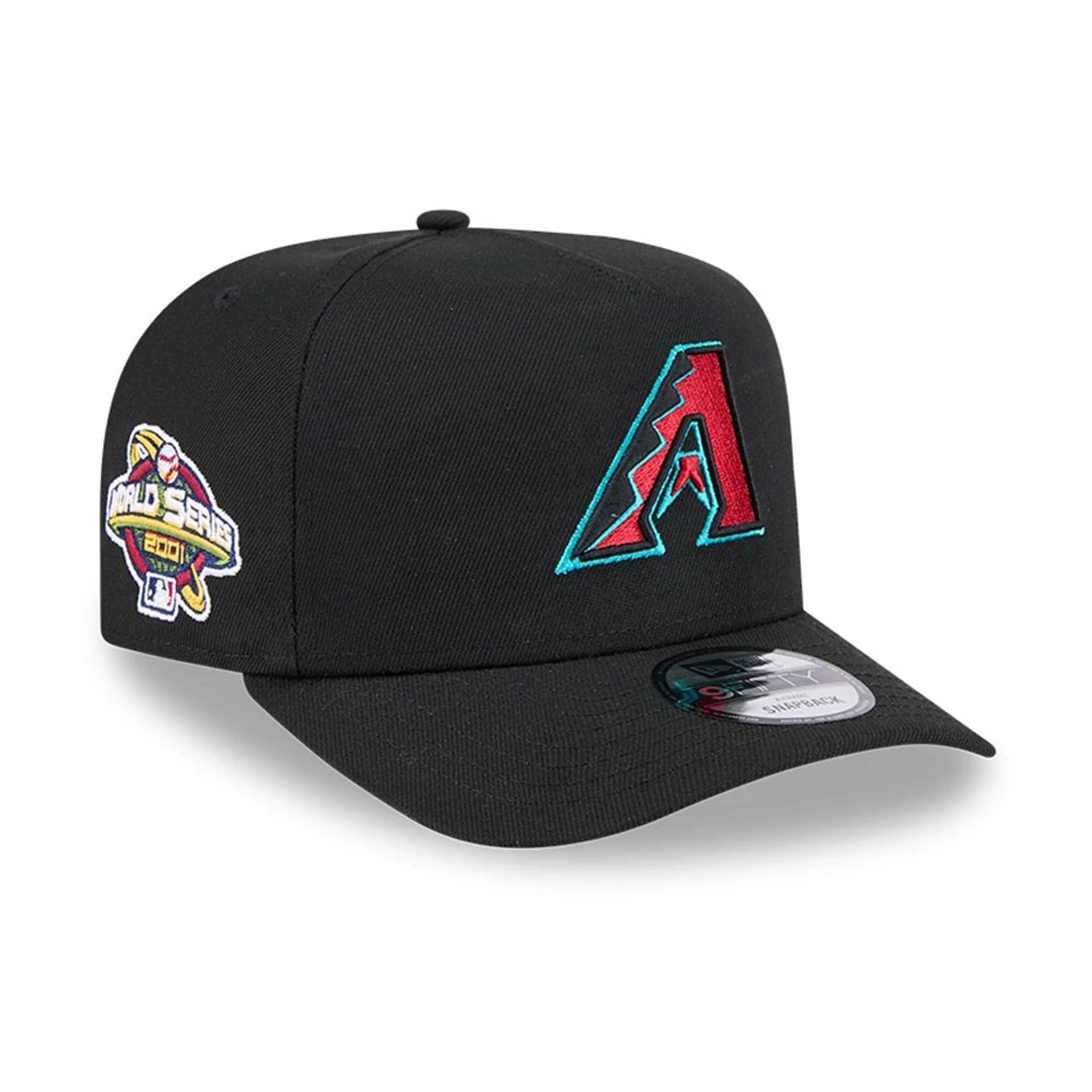 Pictured is this MLB Evergreen Arizona Diamondbacks 9FIFTY A-Frame Snapback cap in black. 1