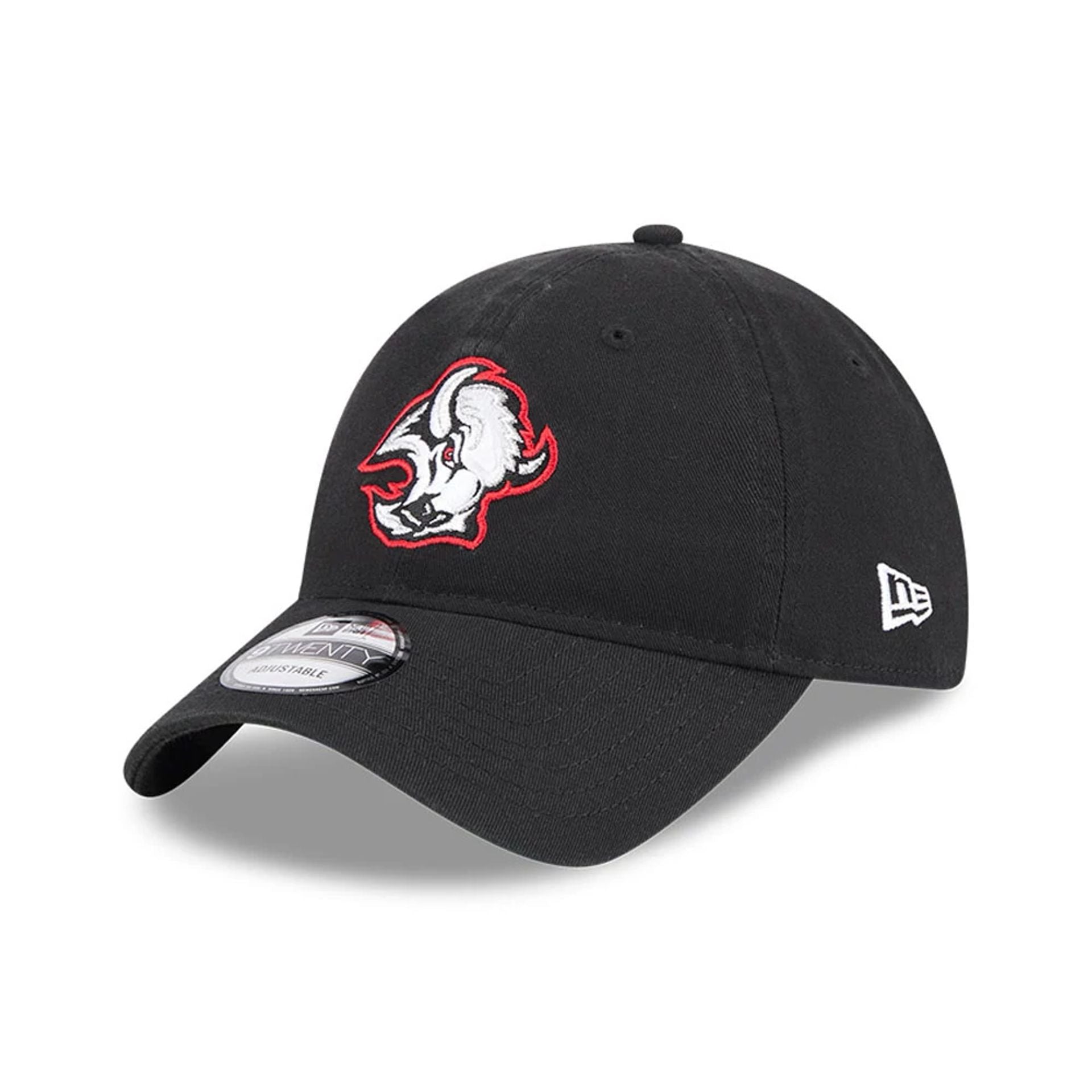 This is a Buffalo Sabres NHL Official Team Colours Black 9TWENTY Adjustable Cap 1