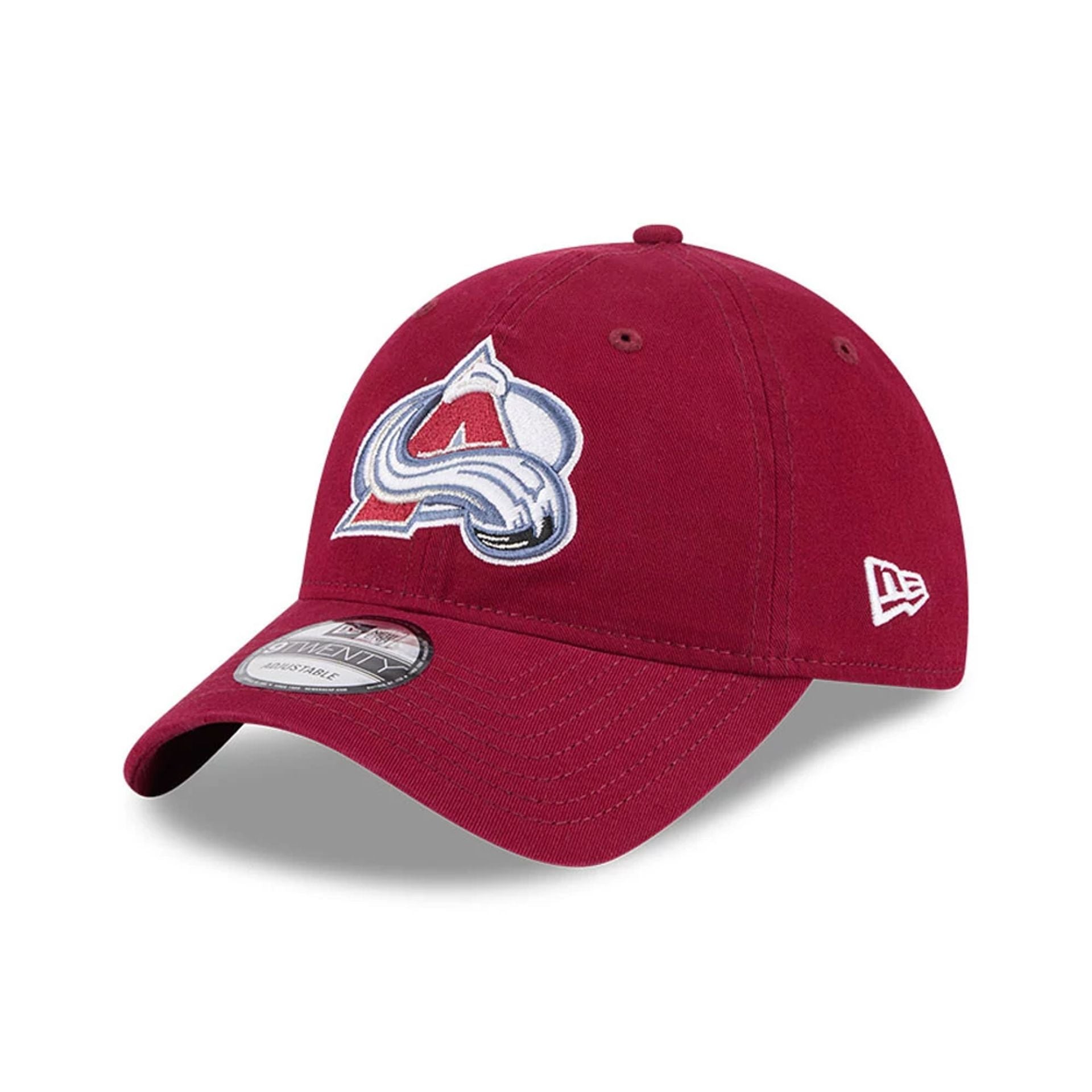 This is a Colourado Avalanche NHL Official Team Colours Dark Red 9TWENTY Adjustable Cap 1