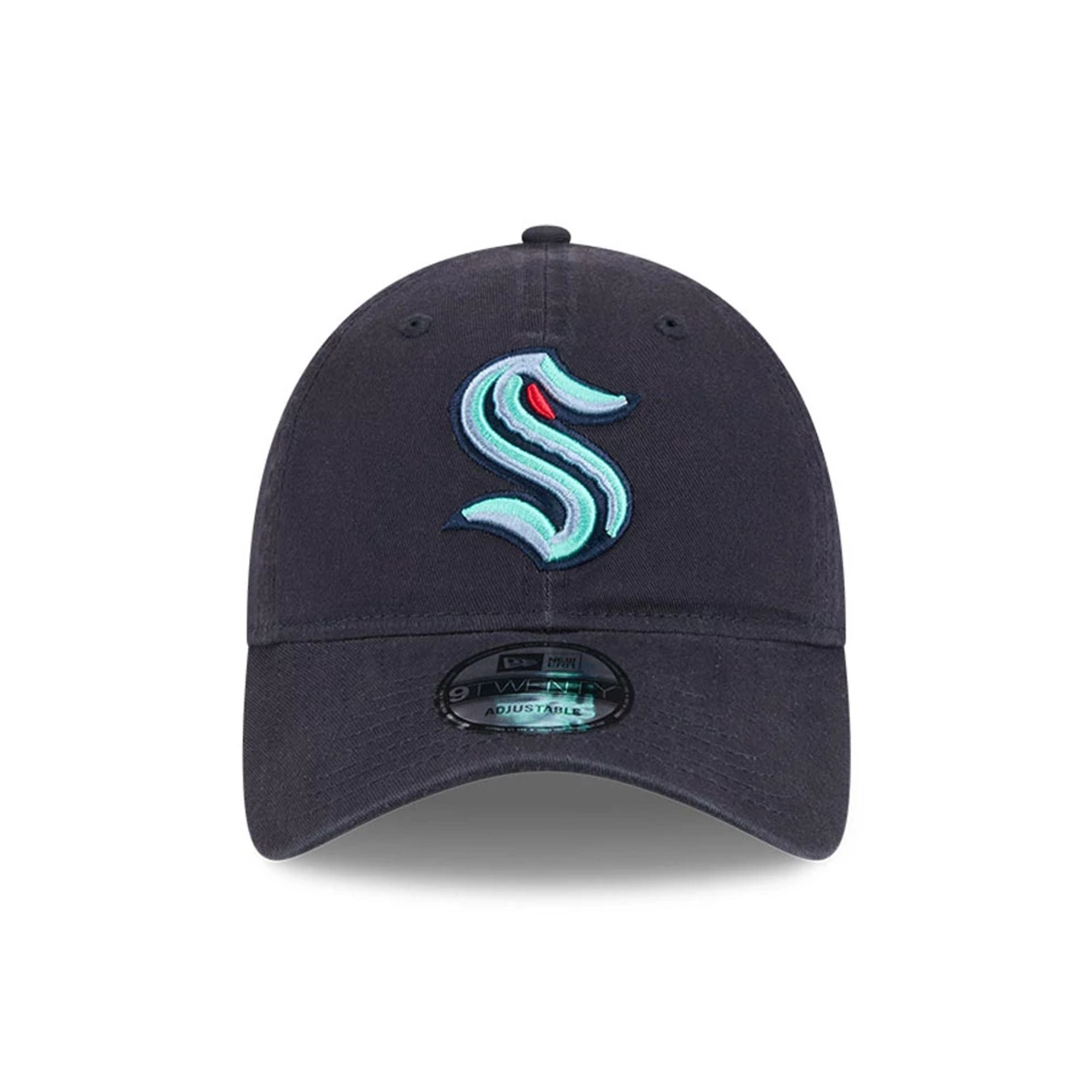 This is a Seattle Kraken NHL Official Team Colours Navy 9TWENTY Adjustable Cap 2