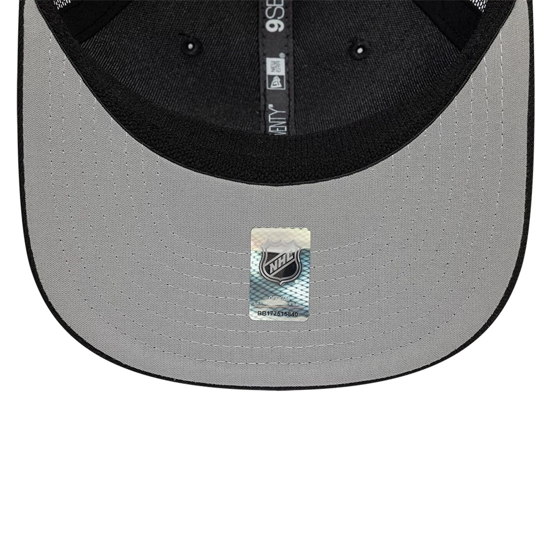 Pictured is this NHL Evergreen Boston Bruins 9SEVENTY Stretch Snap cap in black. 2