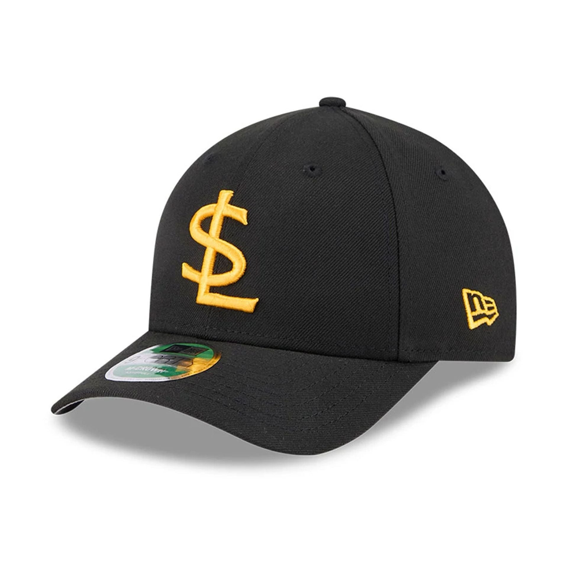 This is a Salt Lake City Bees MiLB AC Perf Player Replica Black 9FORTY M-Crown Adjustable Cap 1