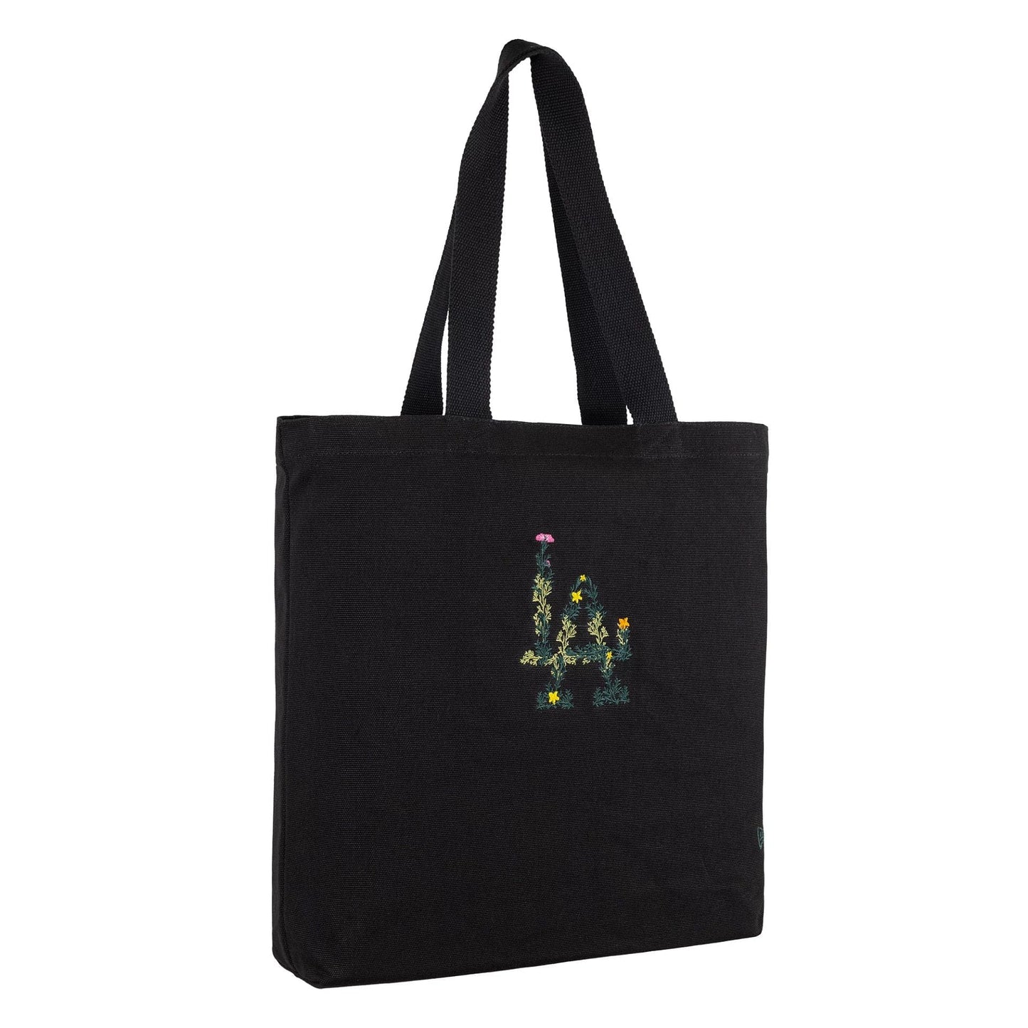 This is a LA Dodgers MLB Floral Black Tote Bag 3