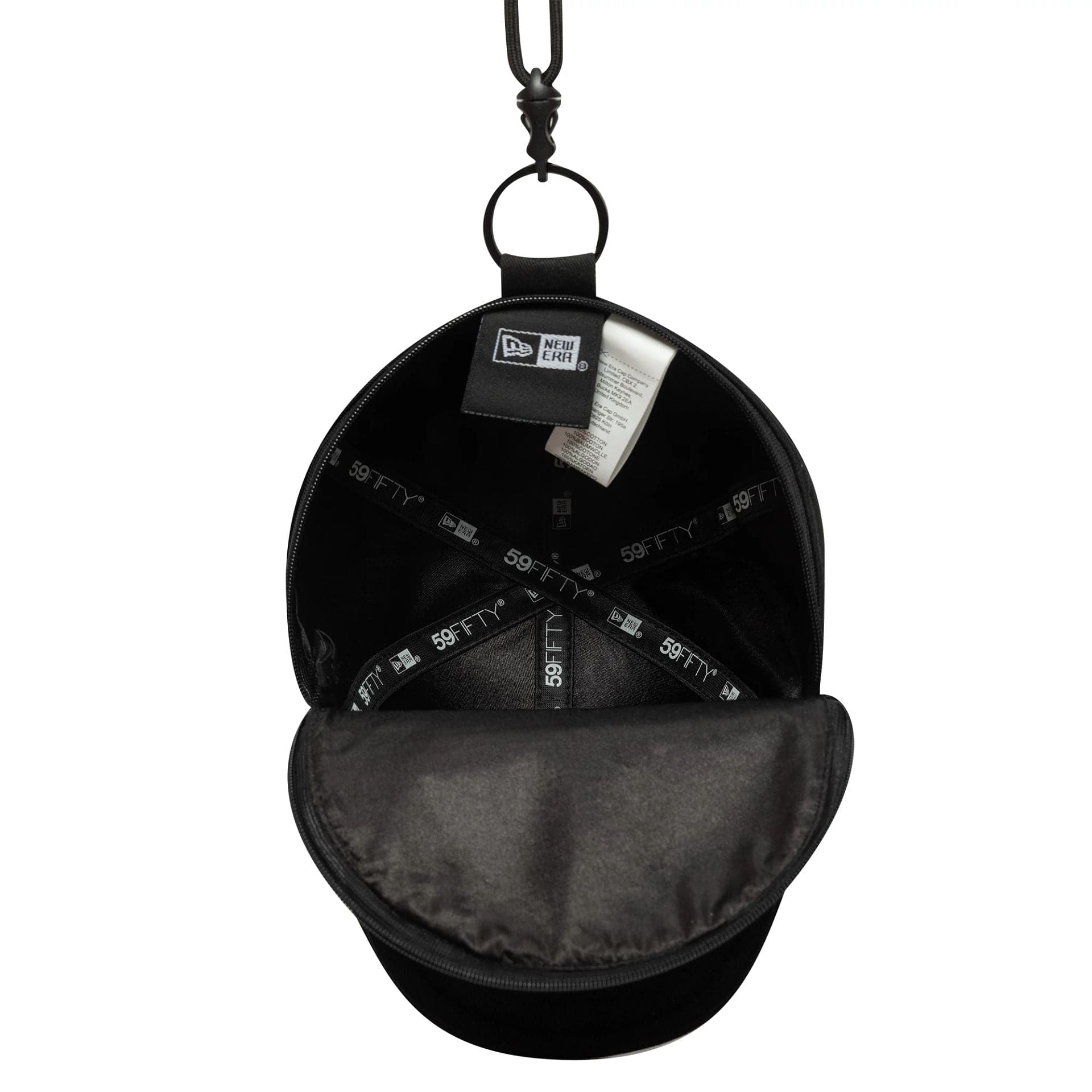This is a New Era 59FIFTY Black Cap Pouch 2