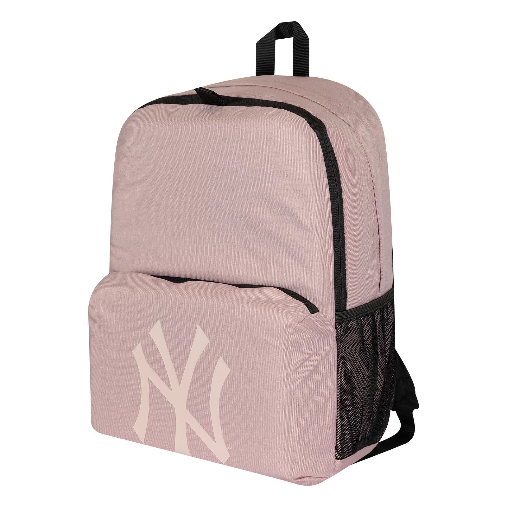 This is a New York Yankees MLB Pale Pink Stadium Backpack 1