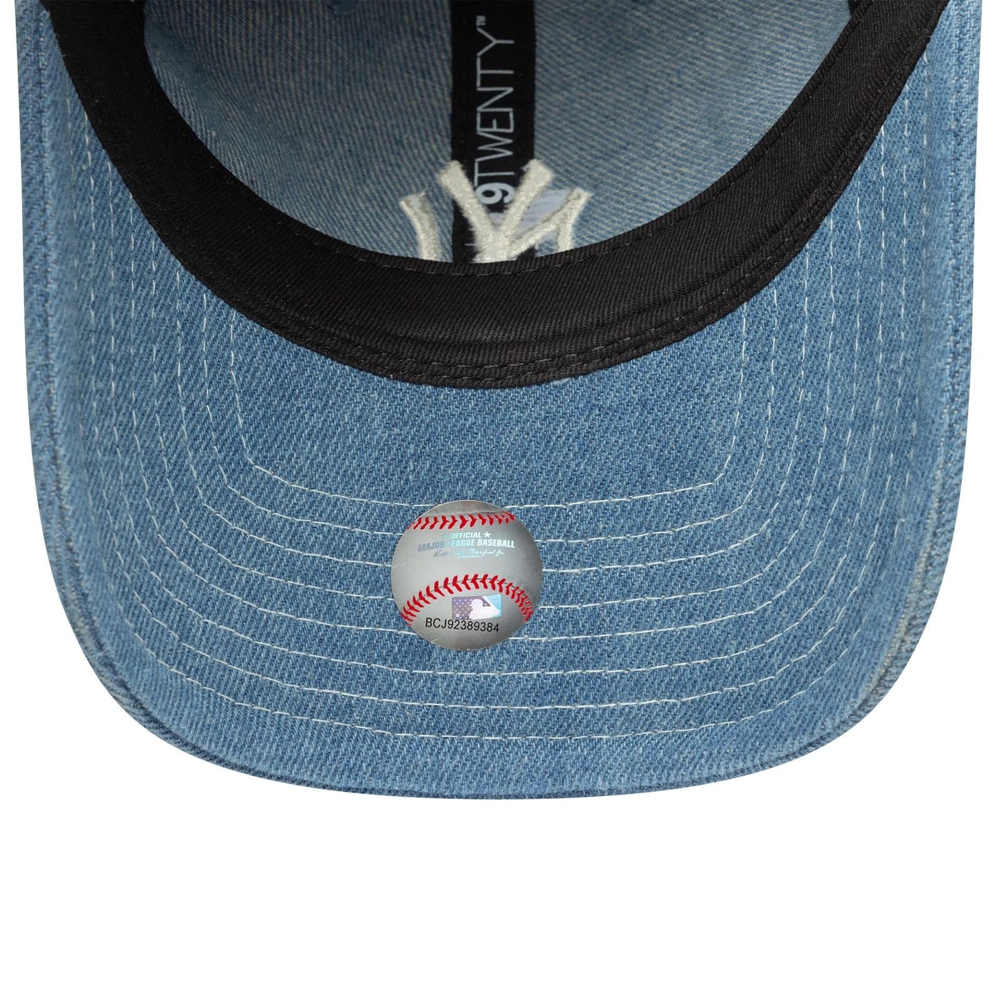 This is a New York Yankees MLB Denim Blue 9TWENTY Adjustable Cap 5