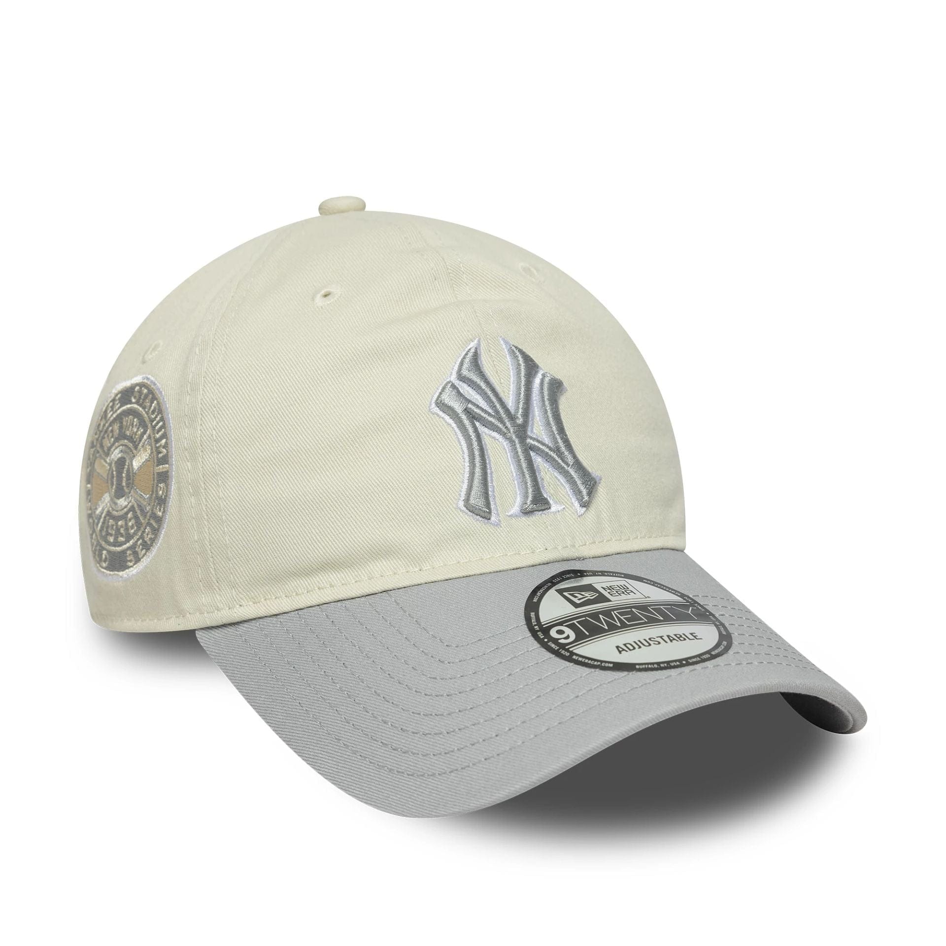 This is a New York Yankees Cooperstown MLB World Series Cream 9TWENTY Adjustable Cap 1