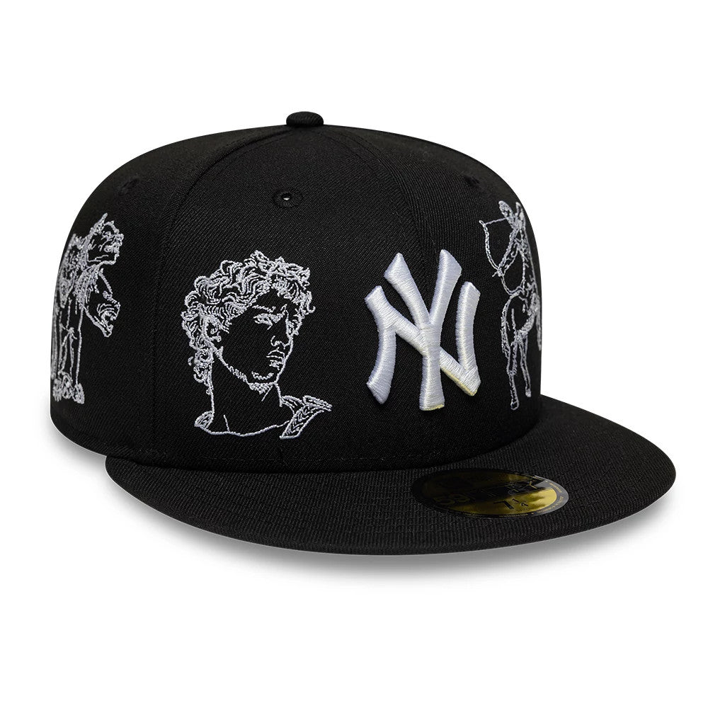 This is a New York Yankees MLB Mythical Black 59FIFTY Fitted Cap 3