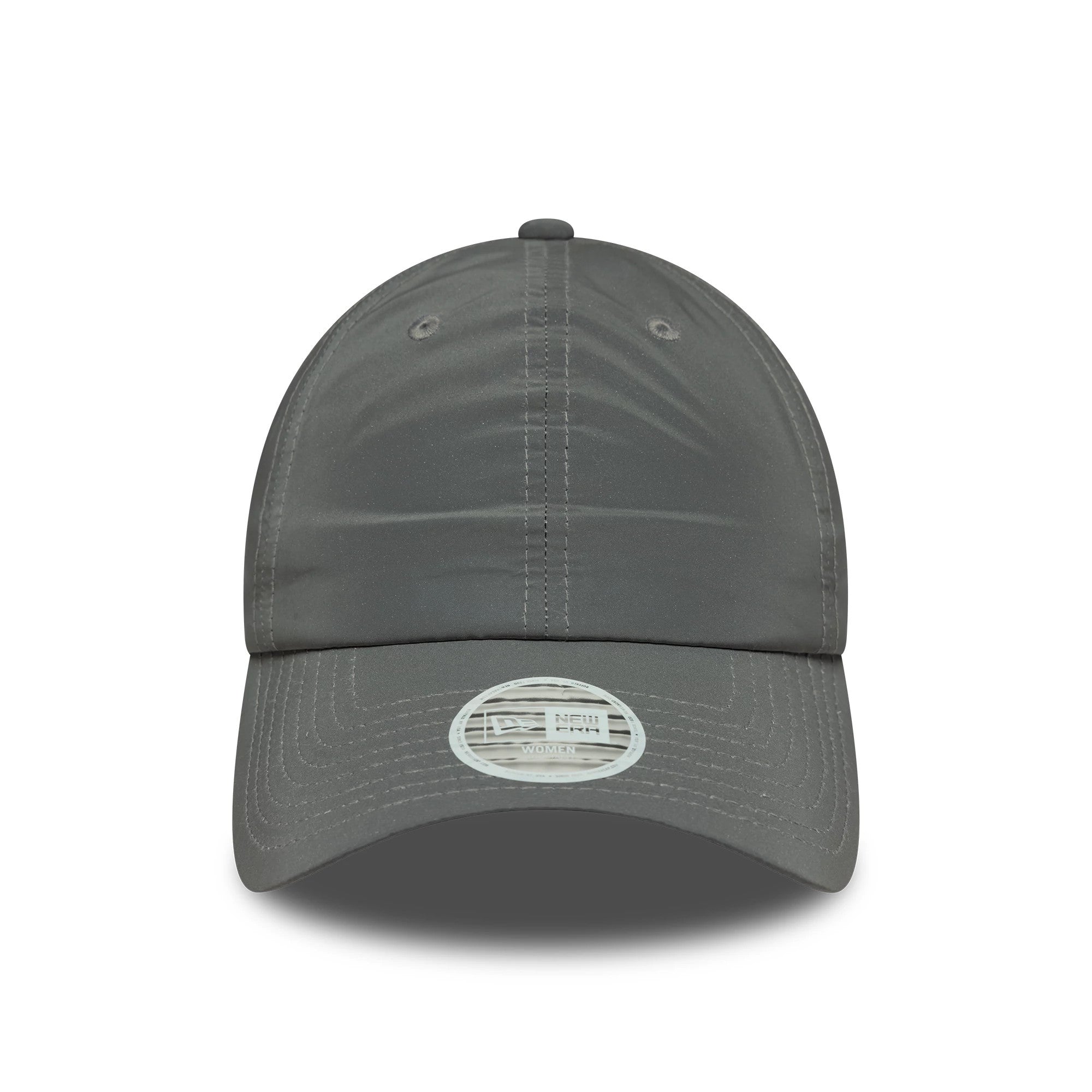 This is a Womens New Era Recycled Reflective Silver Pony Tail Adjustable Cap 3