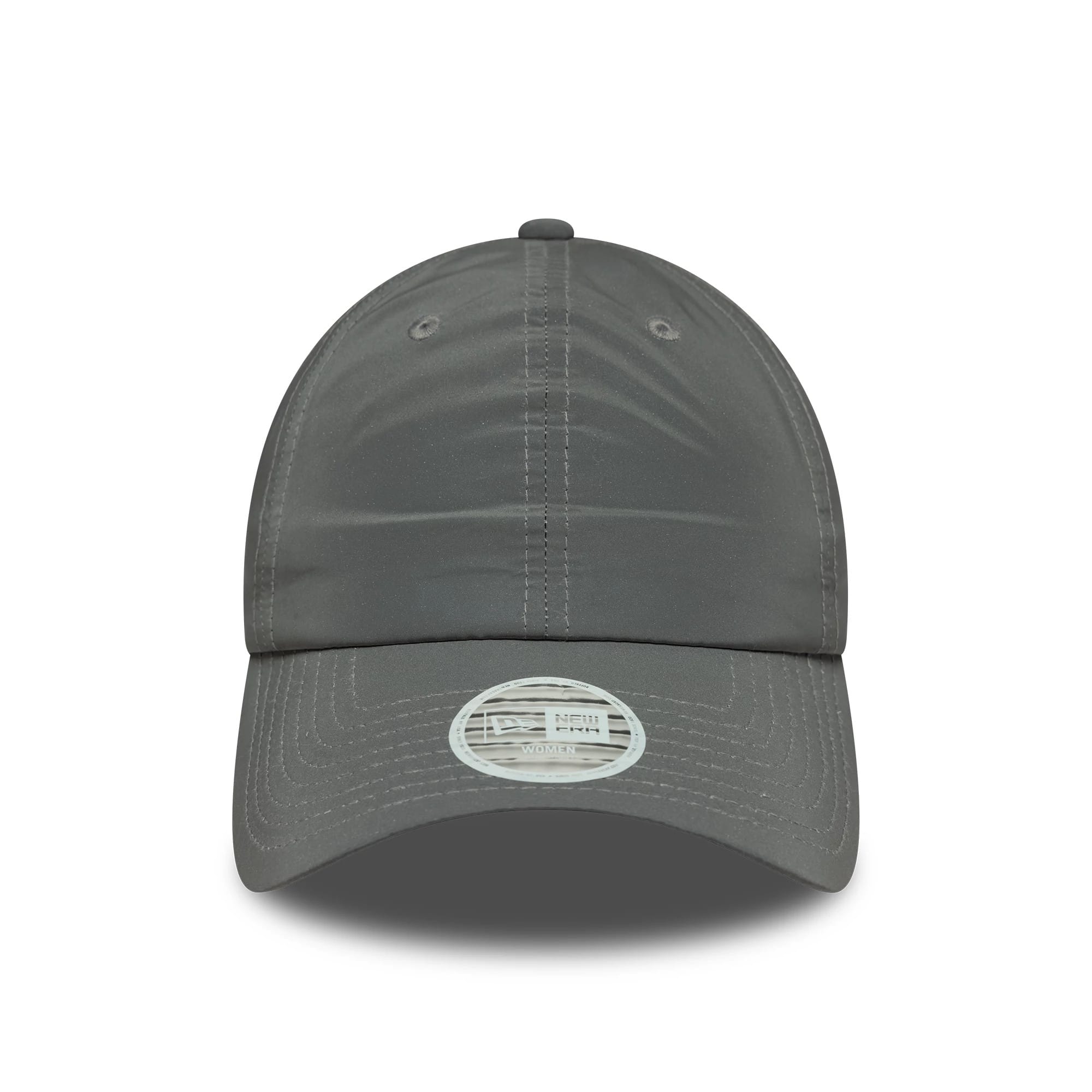This is a Womens New Era Recycled Reflective Silver Pony Tail Adjustable Cap 3