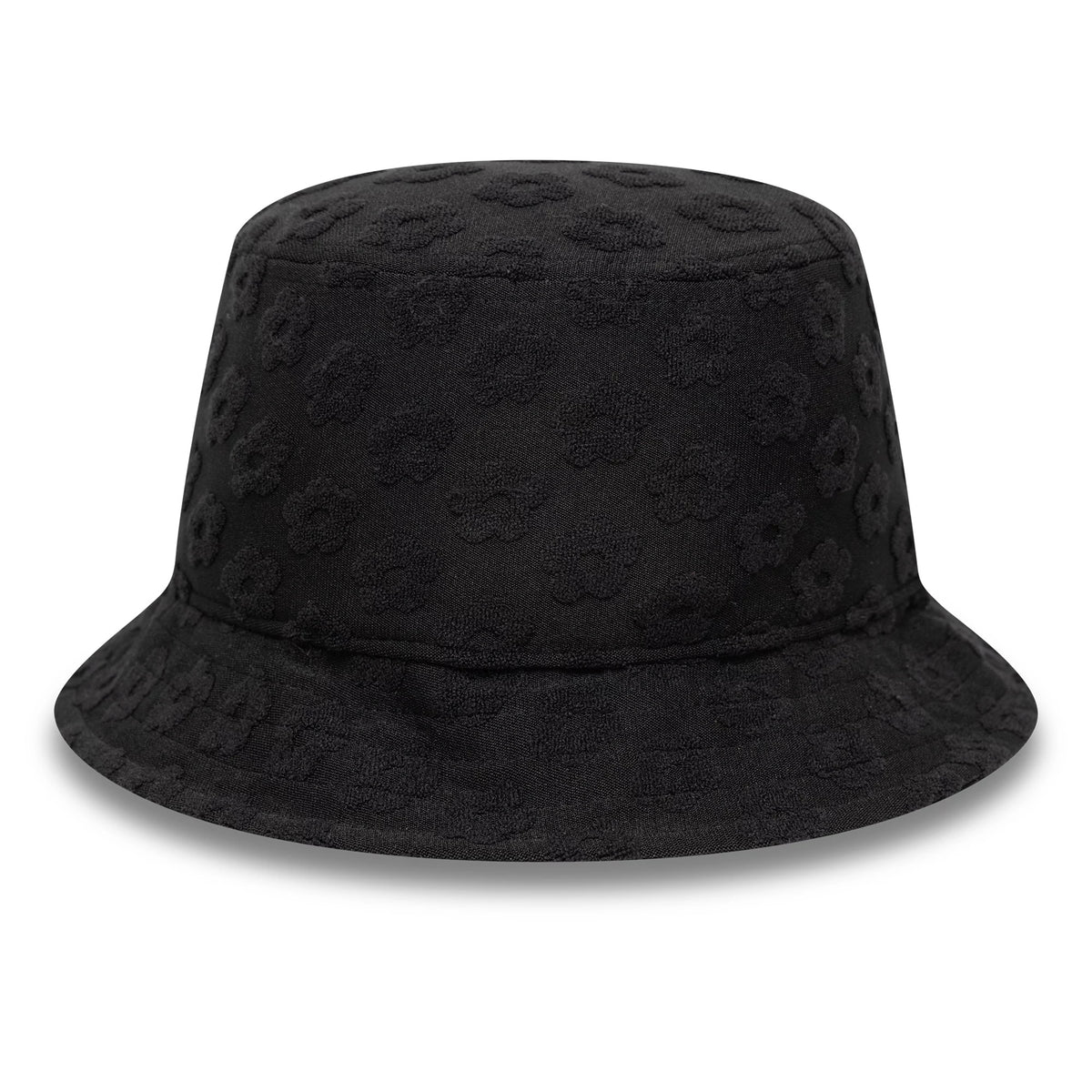 This is a Womens New Era Towelling Black Adventure Bucket Hat 3