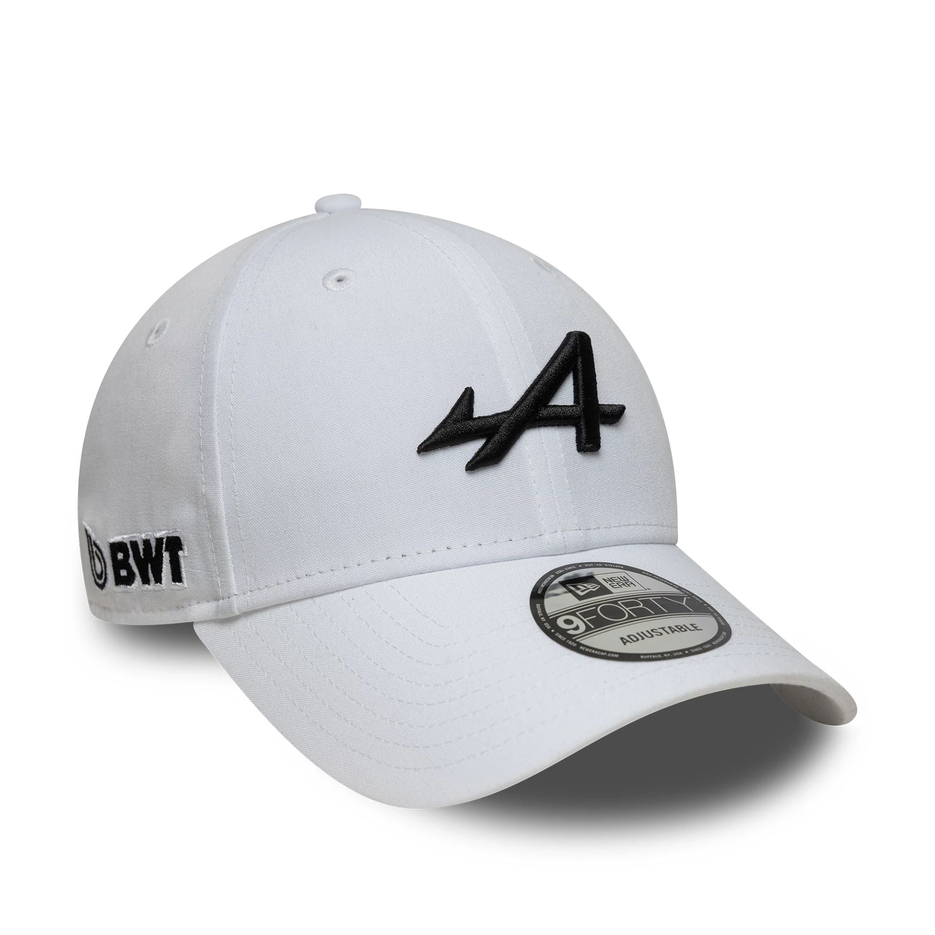 This is a Alpine Racing Essential White 9FORTY Adjustable Cap 1
