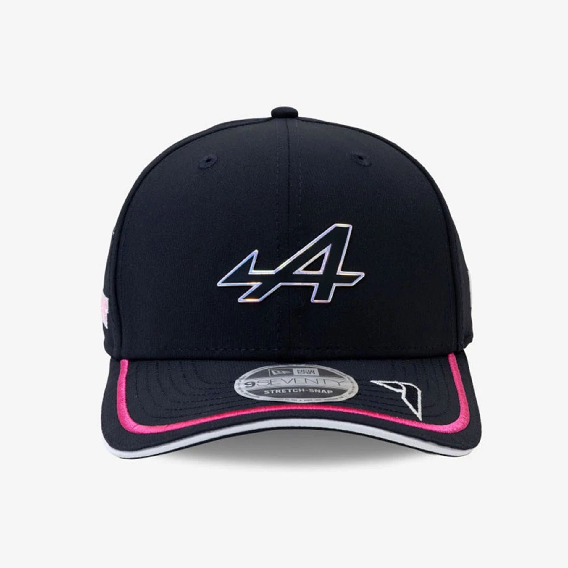 This is a Alpine Racing Replica Driver Jack Doohan Navy 9SEVENTY Stretch Snap Adjustable Cap 2