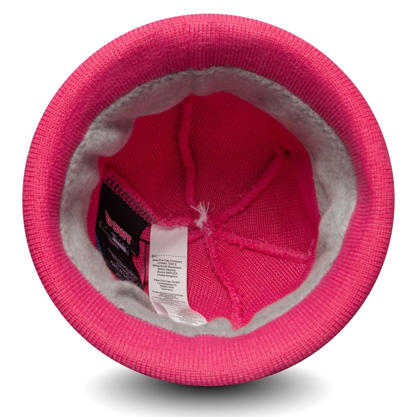 This is a Alpine Racing Youth Replica Team Pink Cuff Knit Beanie Hat 3
