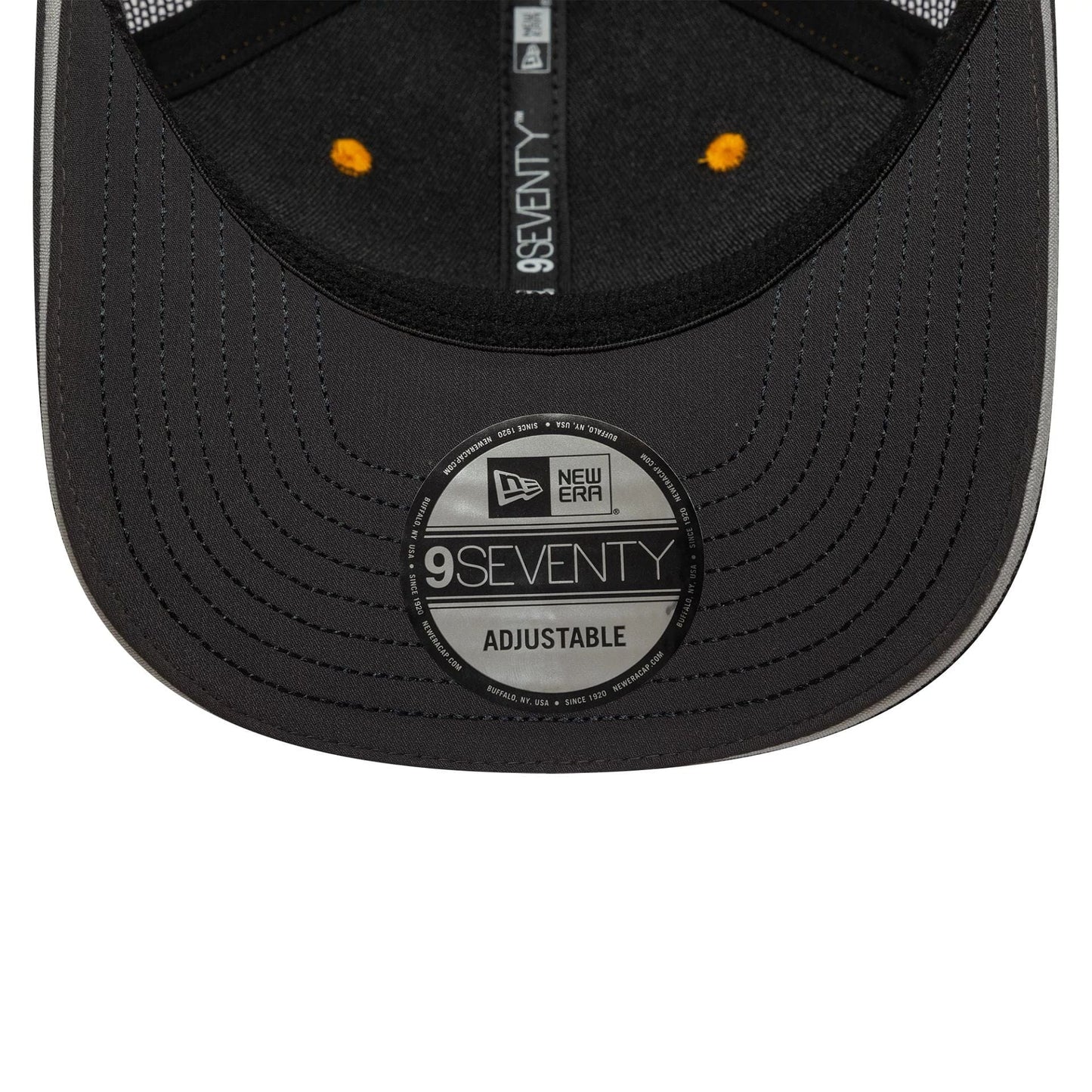 This is a Arrow McLaren Racing Replica David Malukas Orange 9SEVENTY Stretch Snap Adjustable Cap 6