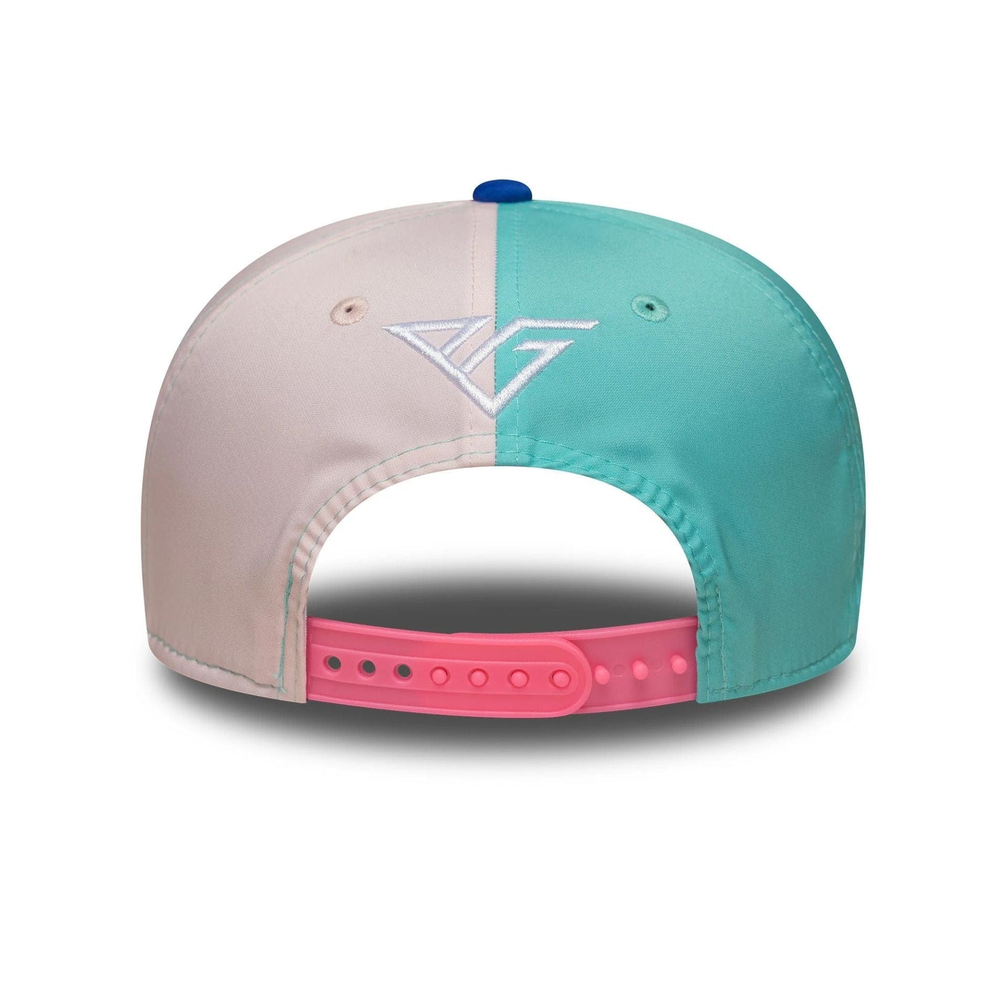 This is a Alpine Racing Pierre Gasly Miami Race Special Multi 9SEVENTY Stretch Snap Adjustable Cap 6