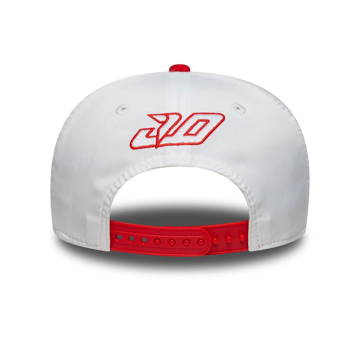 This is a Alpine Racing Jack Doohan Japan Race Special White 9SEVENTY Stretch Snap Adjustable Cap 6