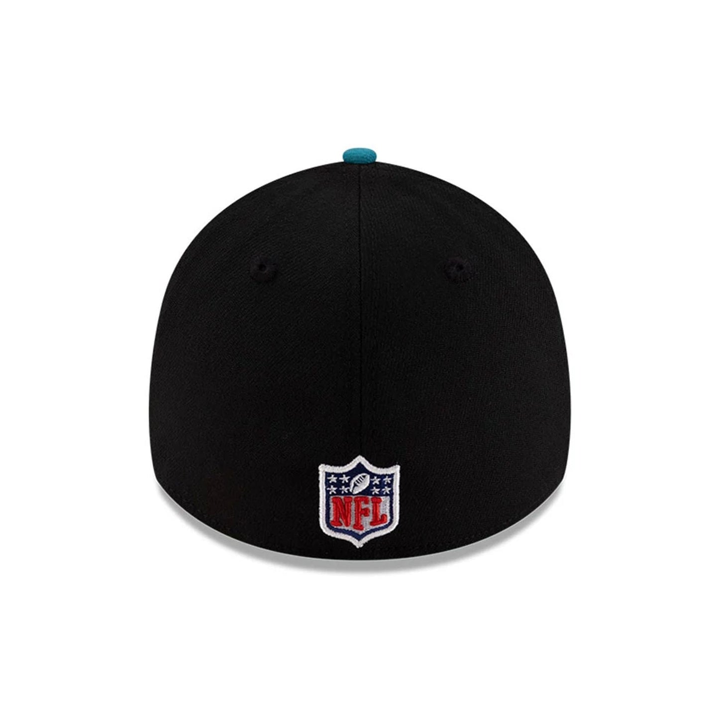 This is a Jacksonville Jaguars NFL Draft 2025 Black 39THIRTY Stretch Fit Cap 7