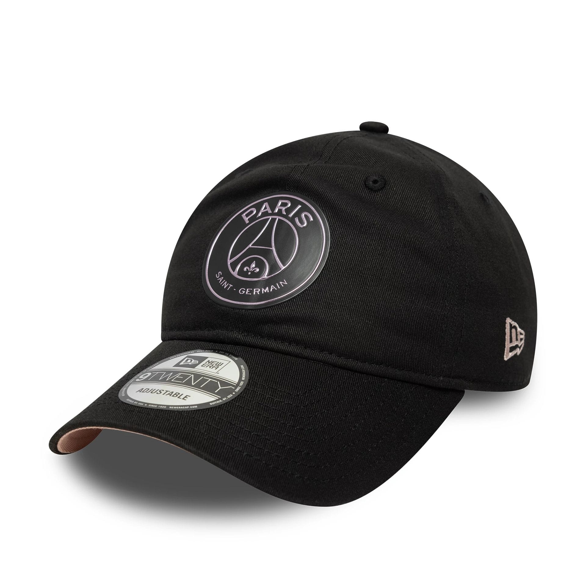 This is a Paris Saint-Germain Contrast Undervisor Black 9TWENTY Adjustable Cap 1