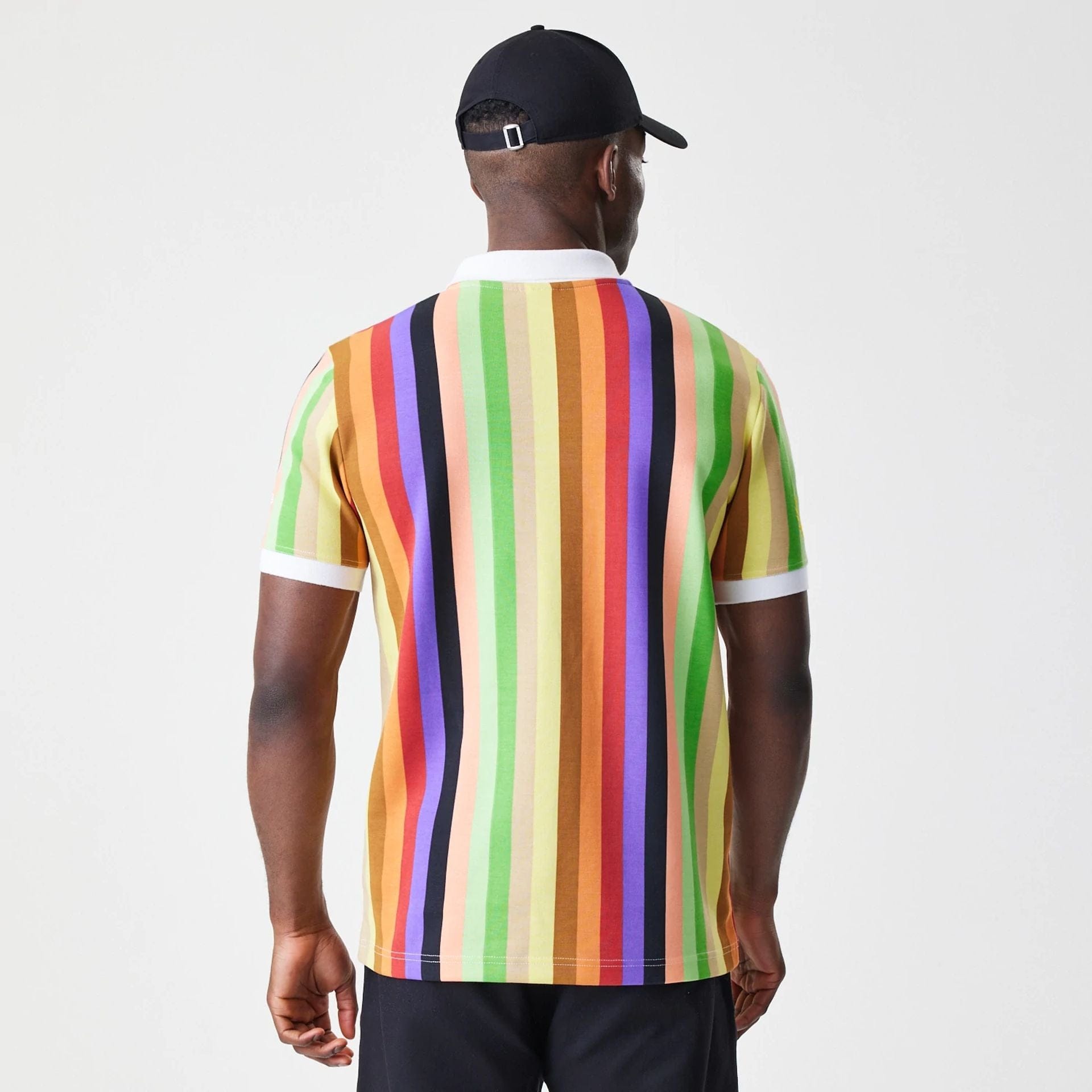 The Male model is wearing Caddyshack BushWood Multi Polo T-Shirt 2