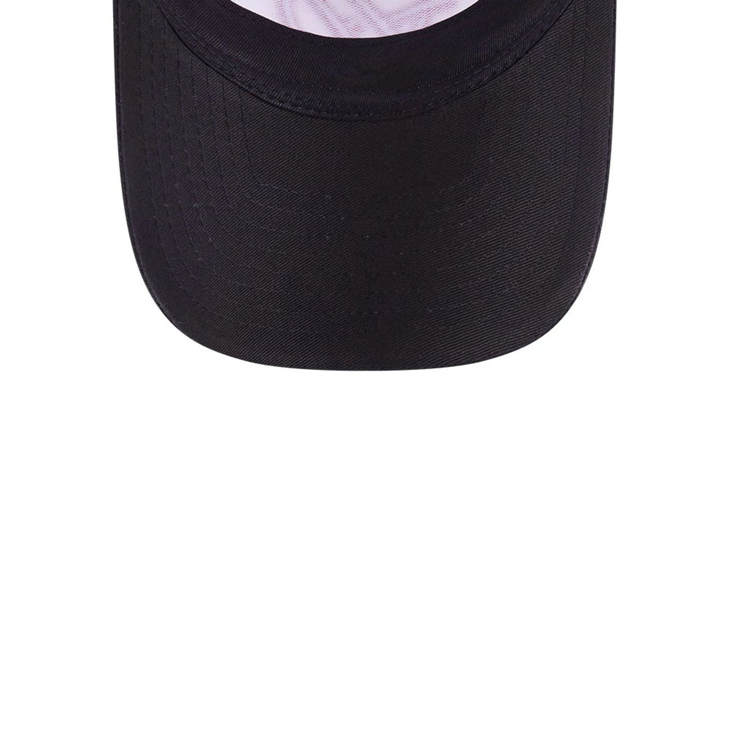 This is a MoneyGram Haas F1 Black 9FORTY E-Frame Trucker Adjustable Cap 7