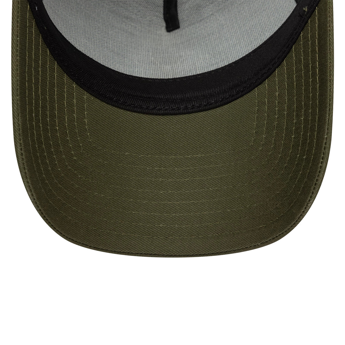 This is a New York Yankees MLB League Essential Dark Green 9FORTY E-Frame Trucker Adjustable Cap 5