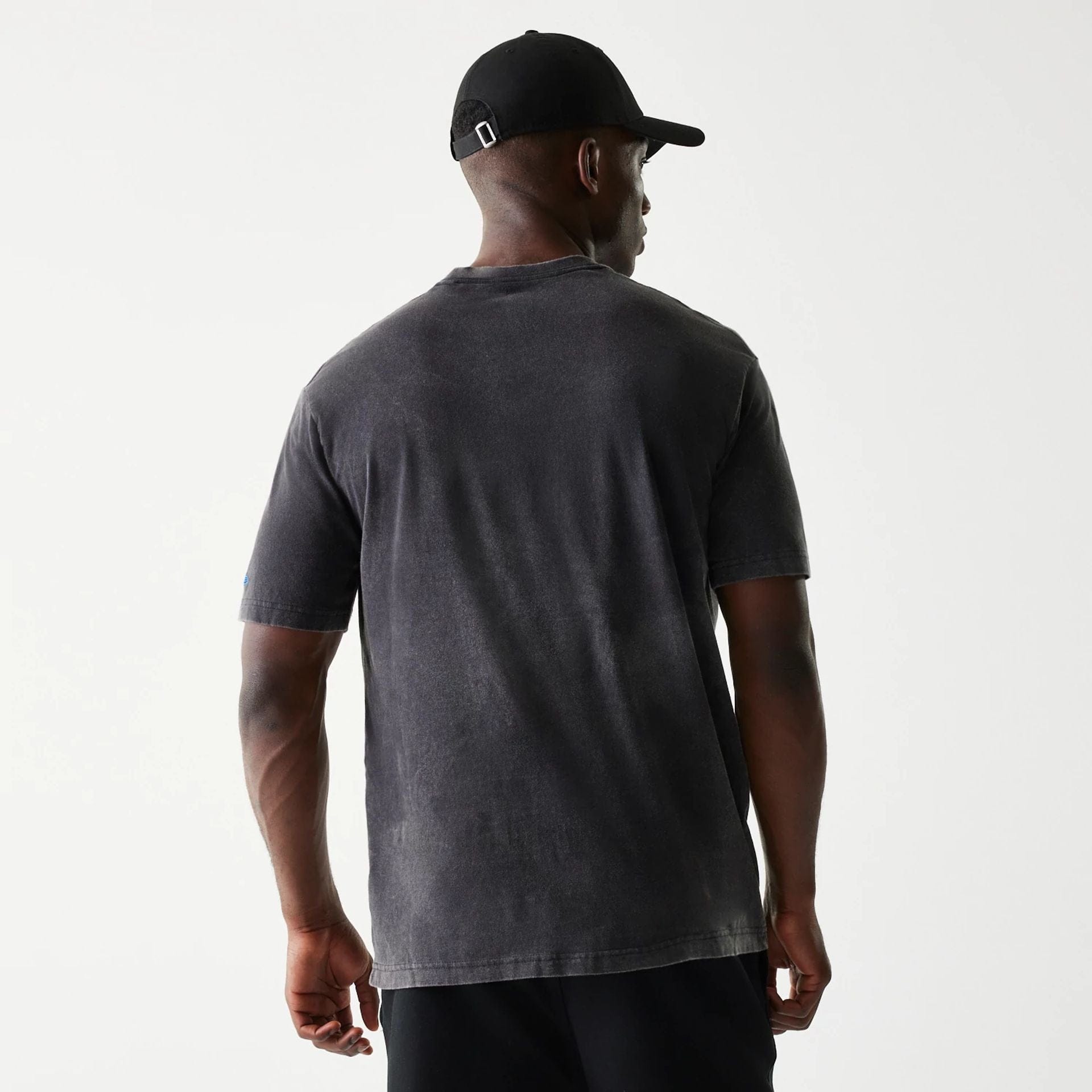 The Male model is wearing LA Rams NFL Sport Night Black T-Shirt 2