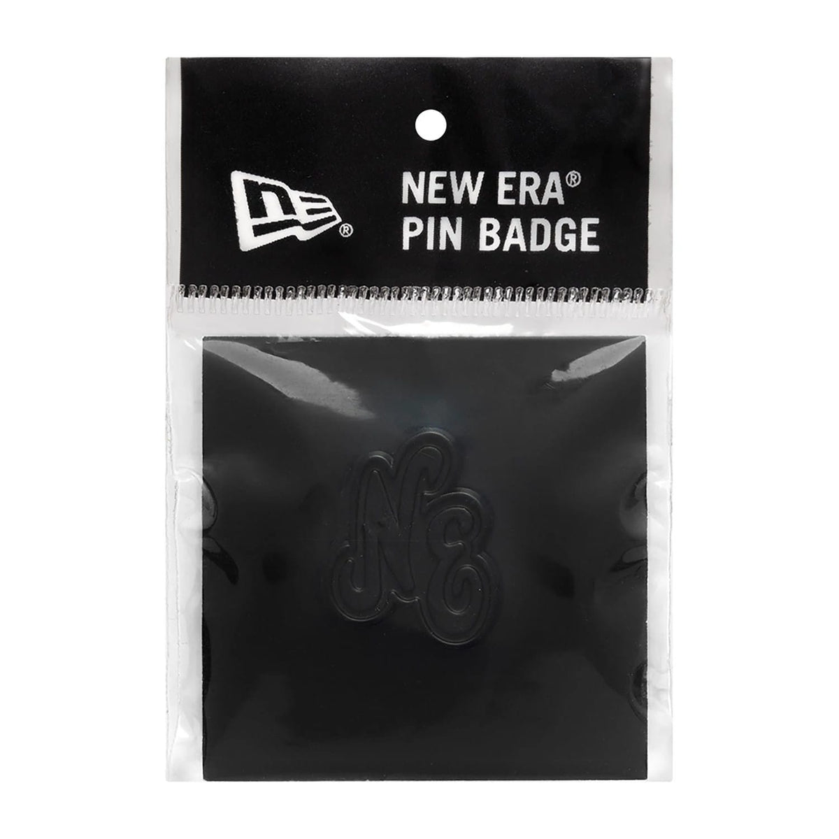 This is a New Era Script Heritage Connect Black Pin Badge 3