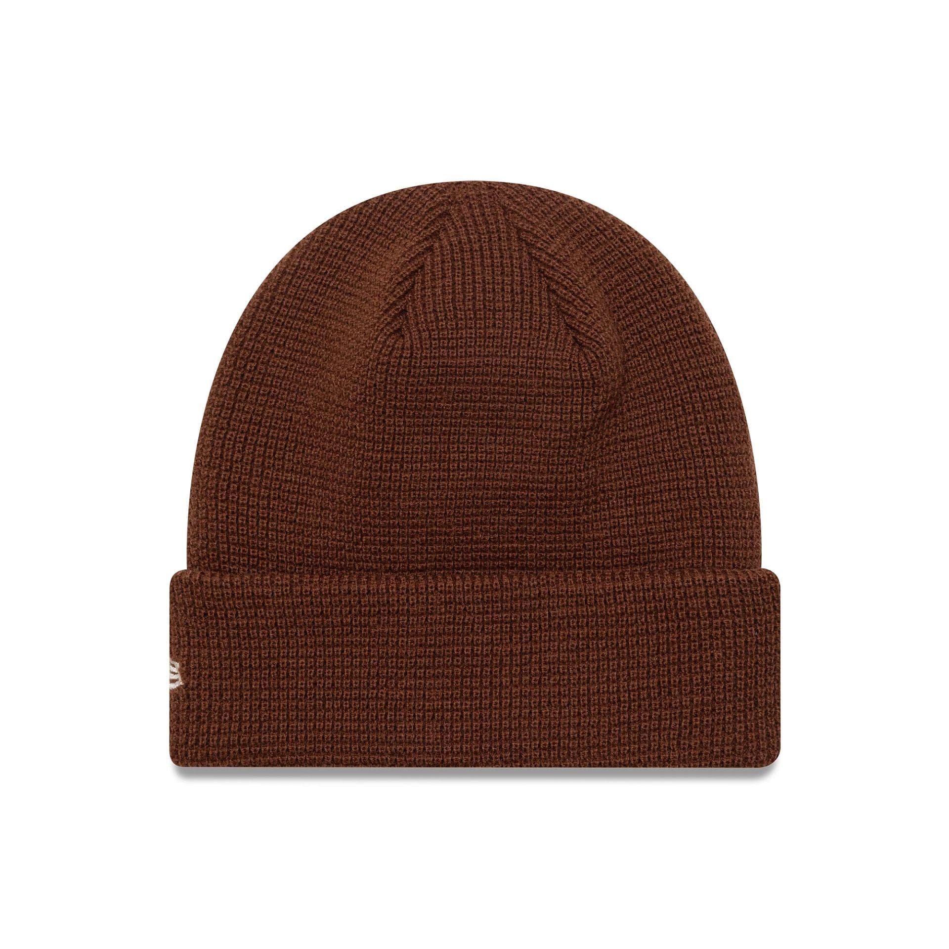 This is a Alpine Racing Waffle Brown Cuff Knit Beanie Hat 2