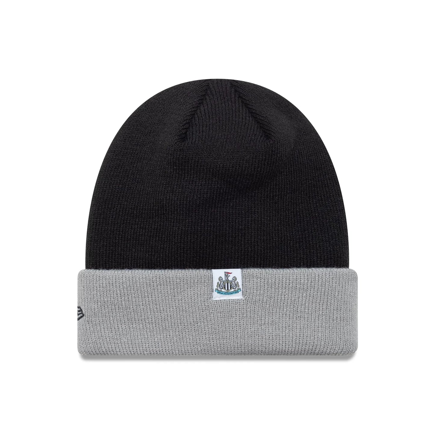 This is a Newcastle United FC Youth Wordmark Black Cuff Knit Beanie Hat 2