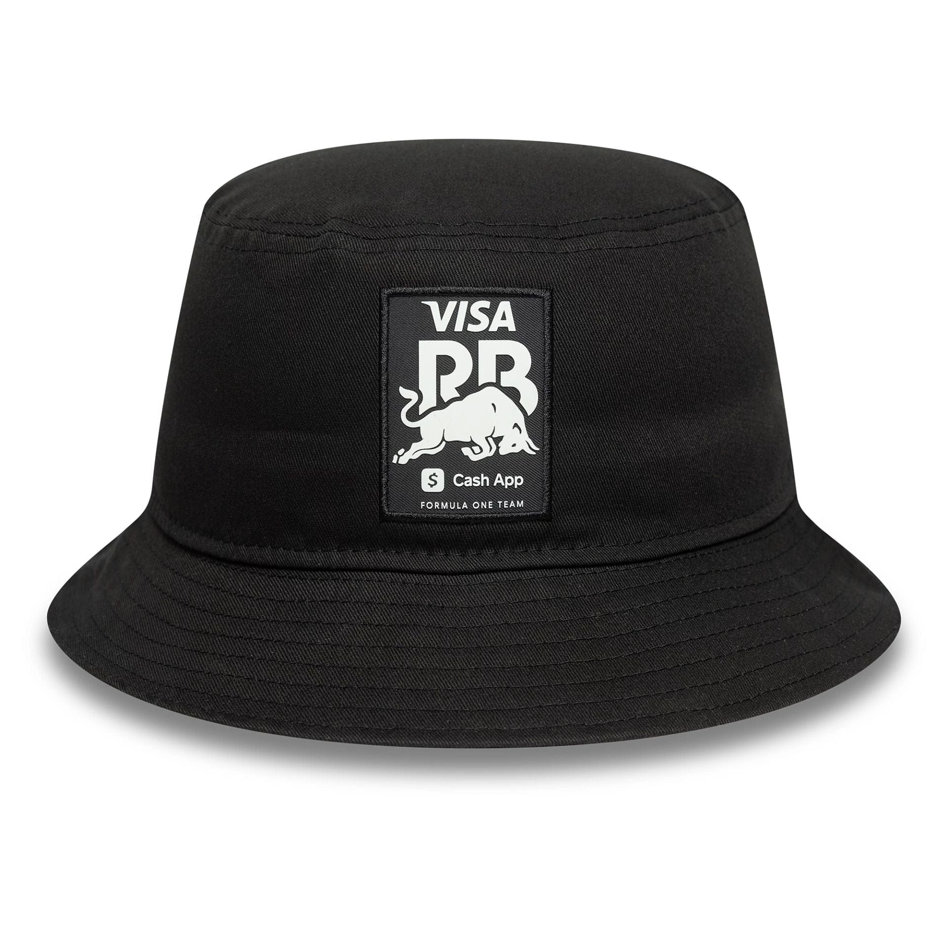 This is a Visa Cash App Racing Bulls Seasonal Black Bucket Hat 2